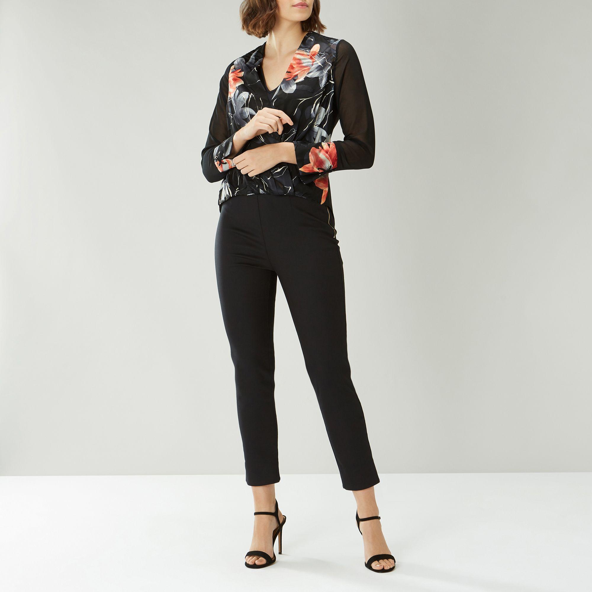 coast moira jacquard wrap dress