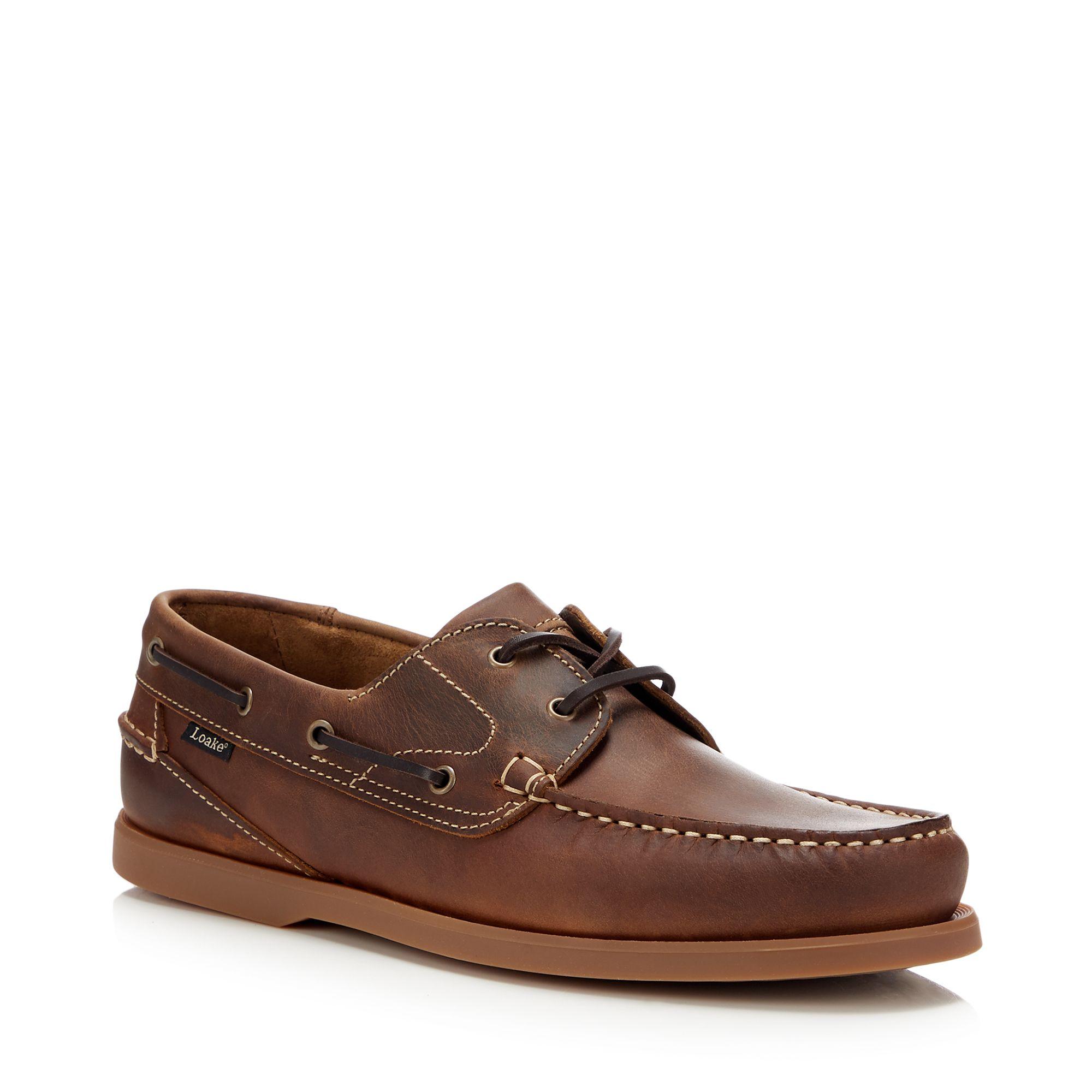 Loake Men's Leather 'lymington' Boat Shoes in Brown for Men - Lyst