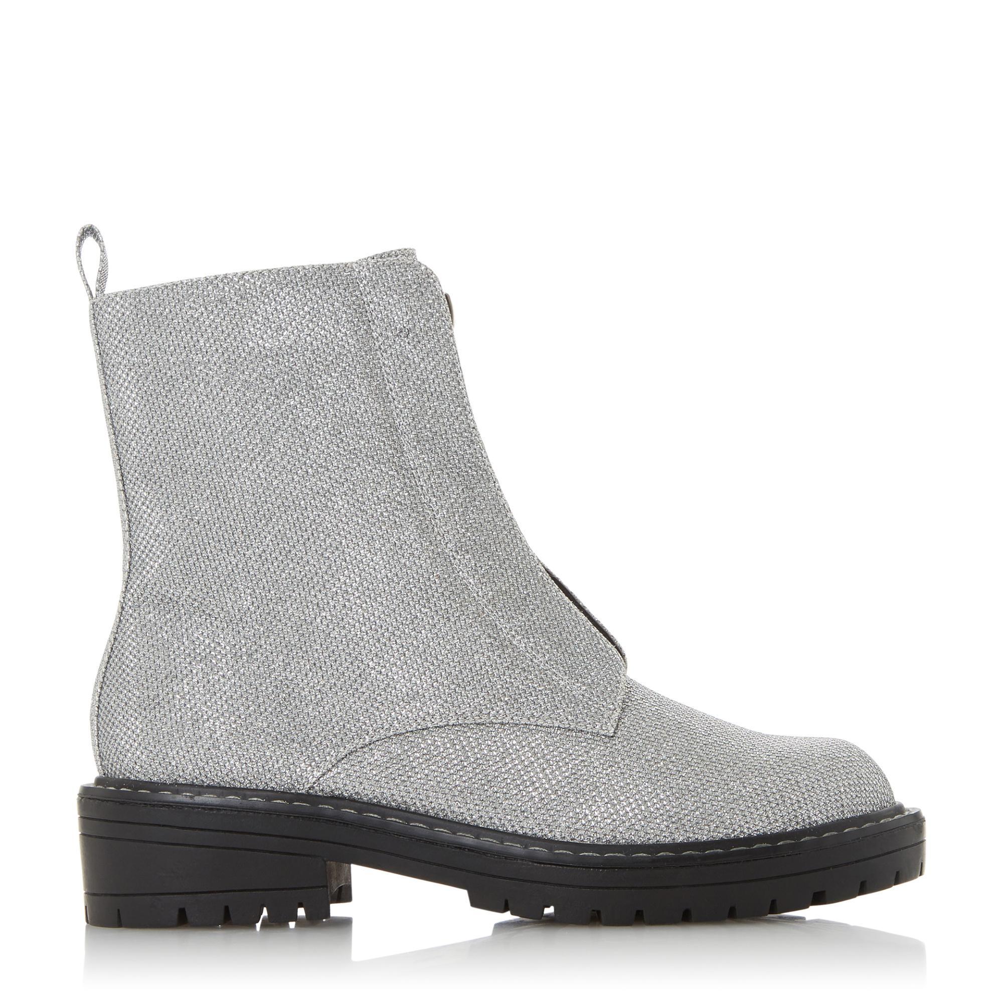 dune silver boots