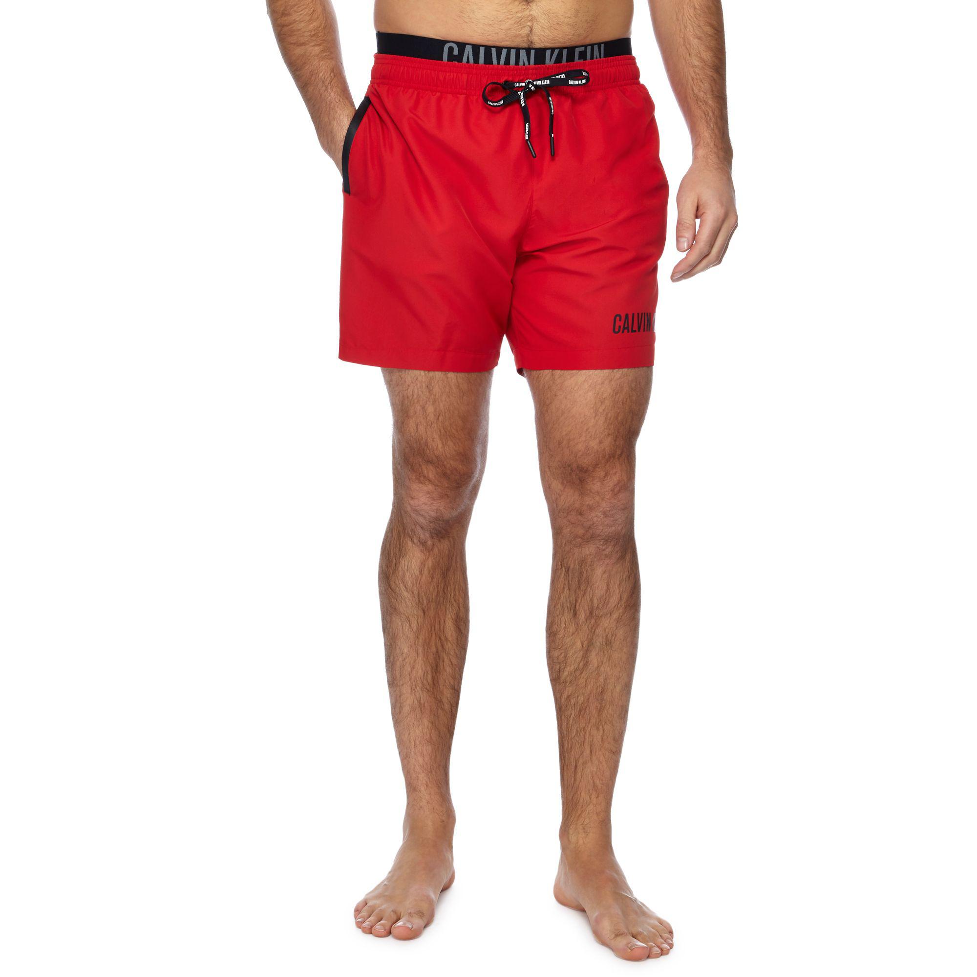 khaki calvin klein swim shorts