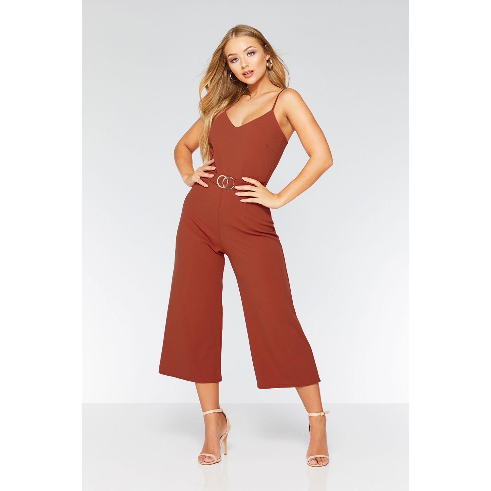 quiz rust jumpsuit