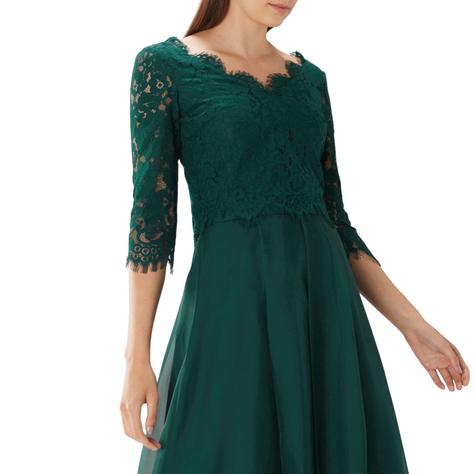 coast dark green dress