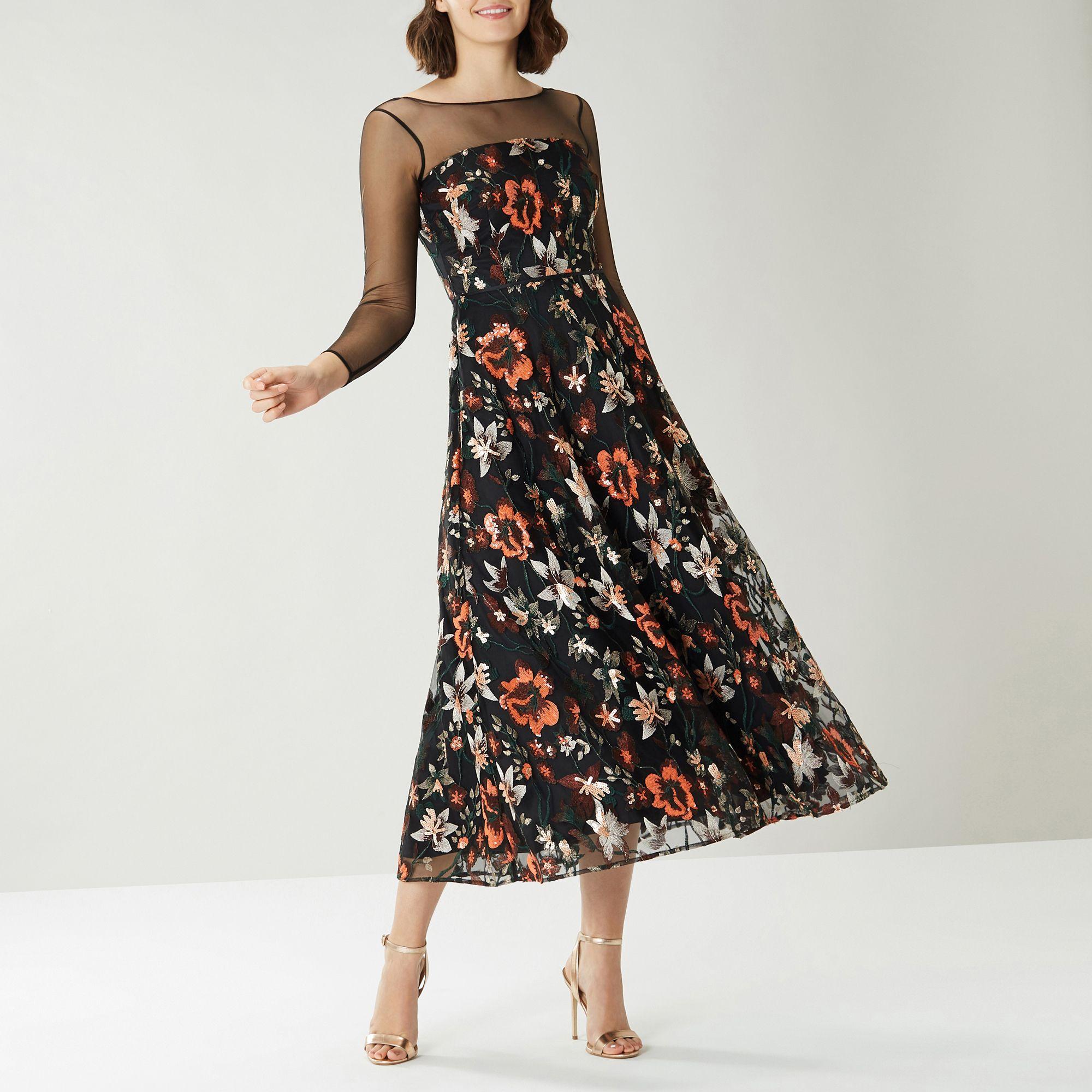 velvet dress floral