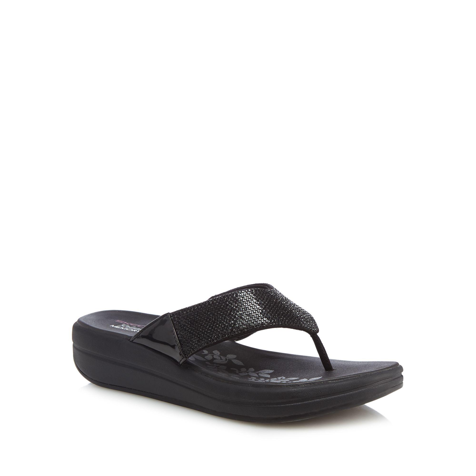 skechers diamante flip flops
