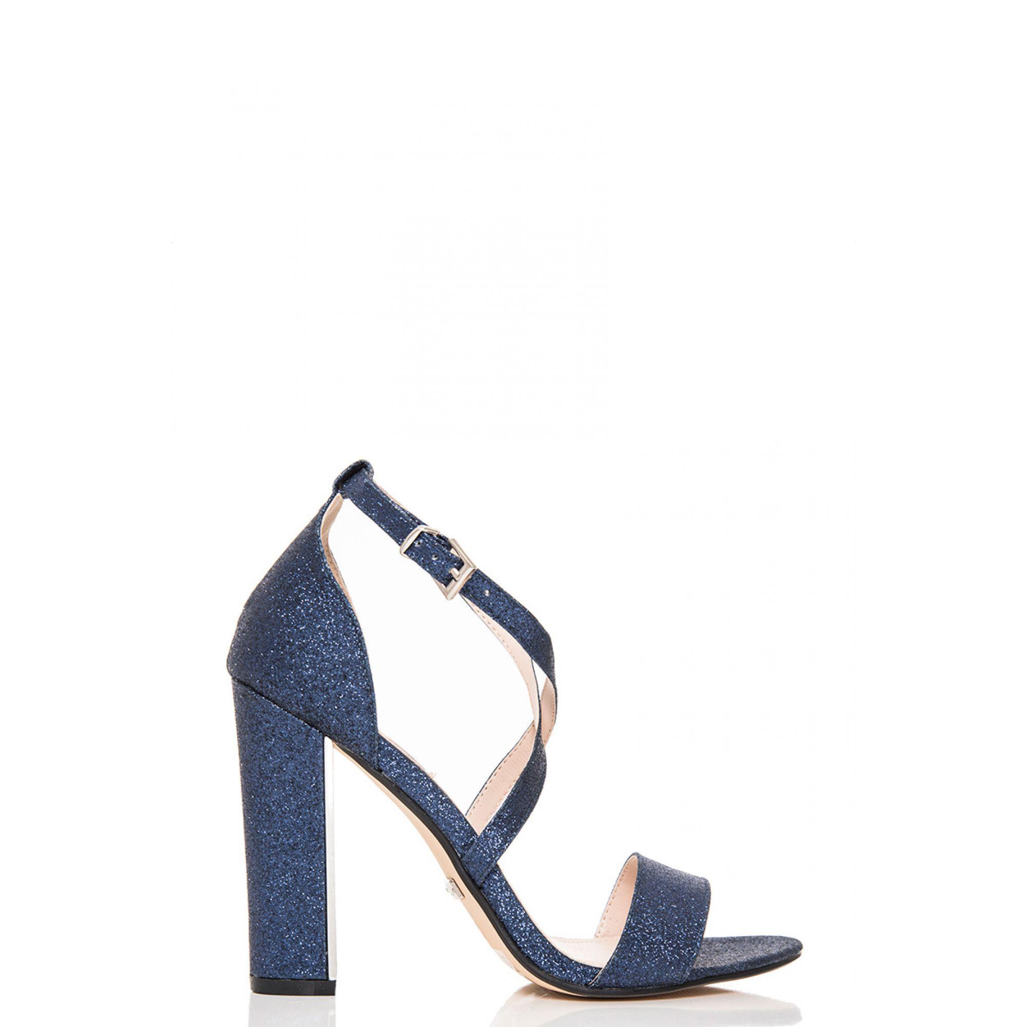 quiz glitter heels