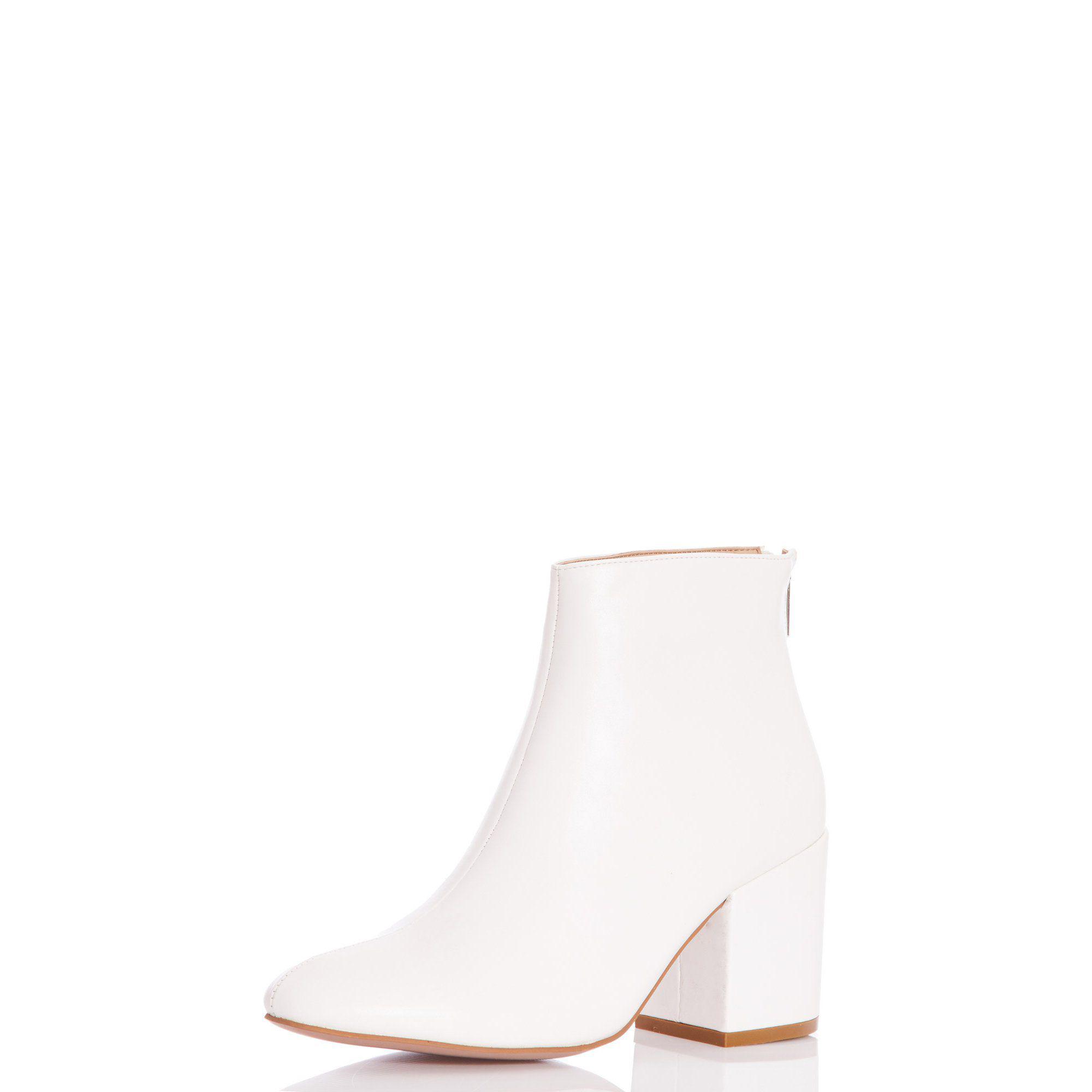 quiz block heel ankle boots