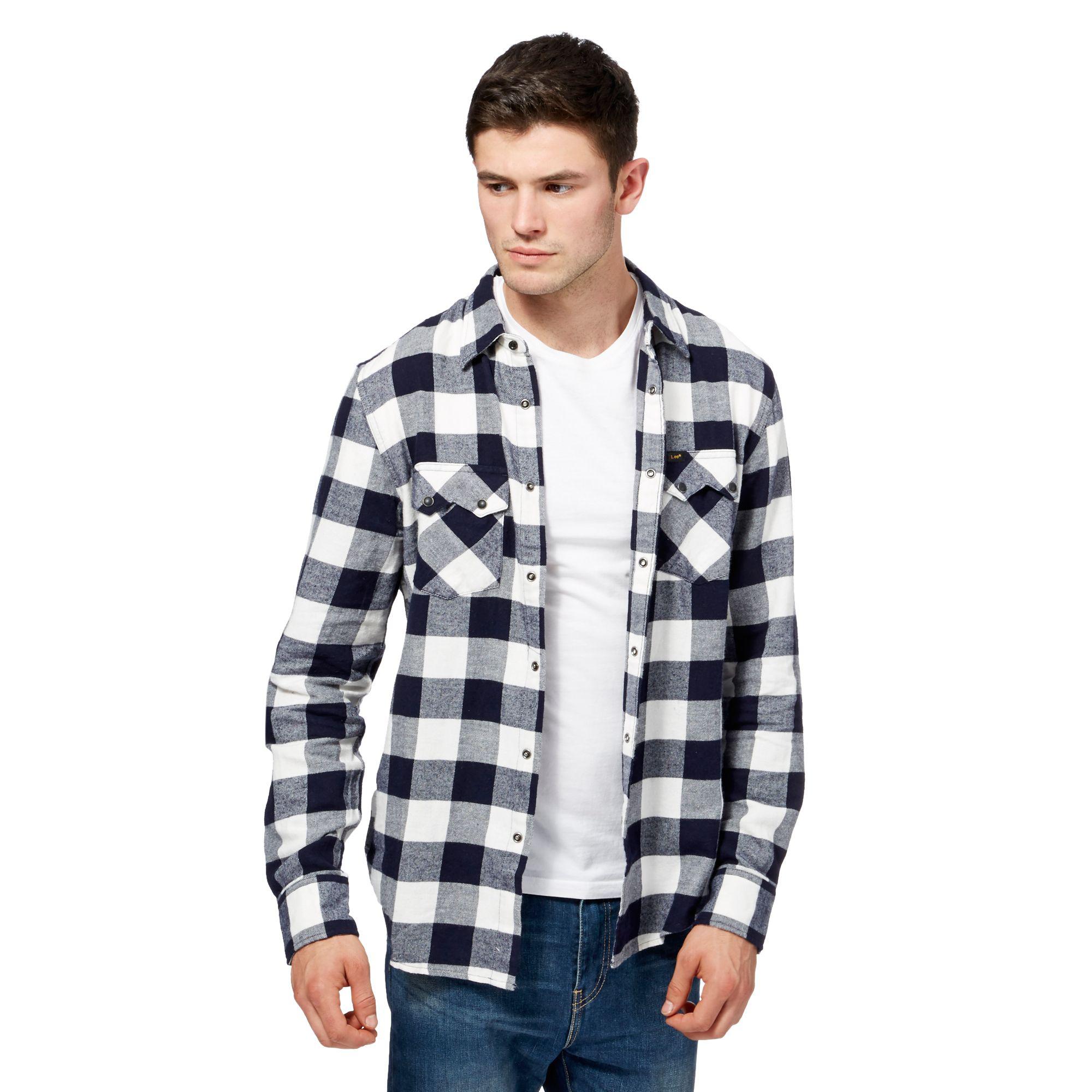 check shirt with black jeans
