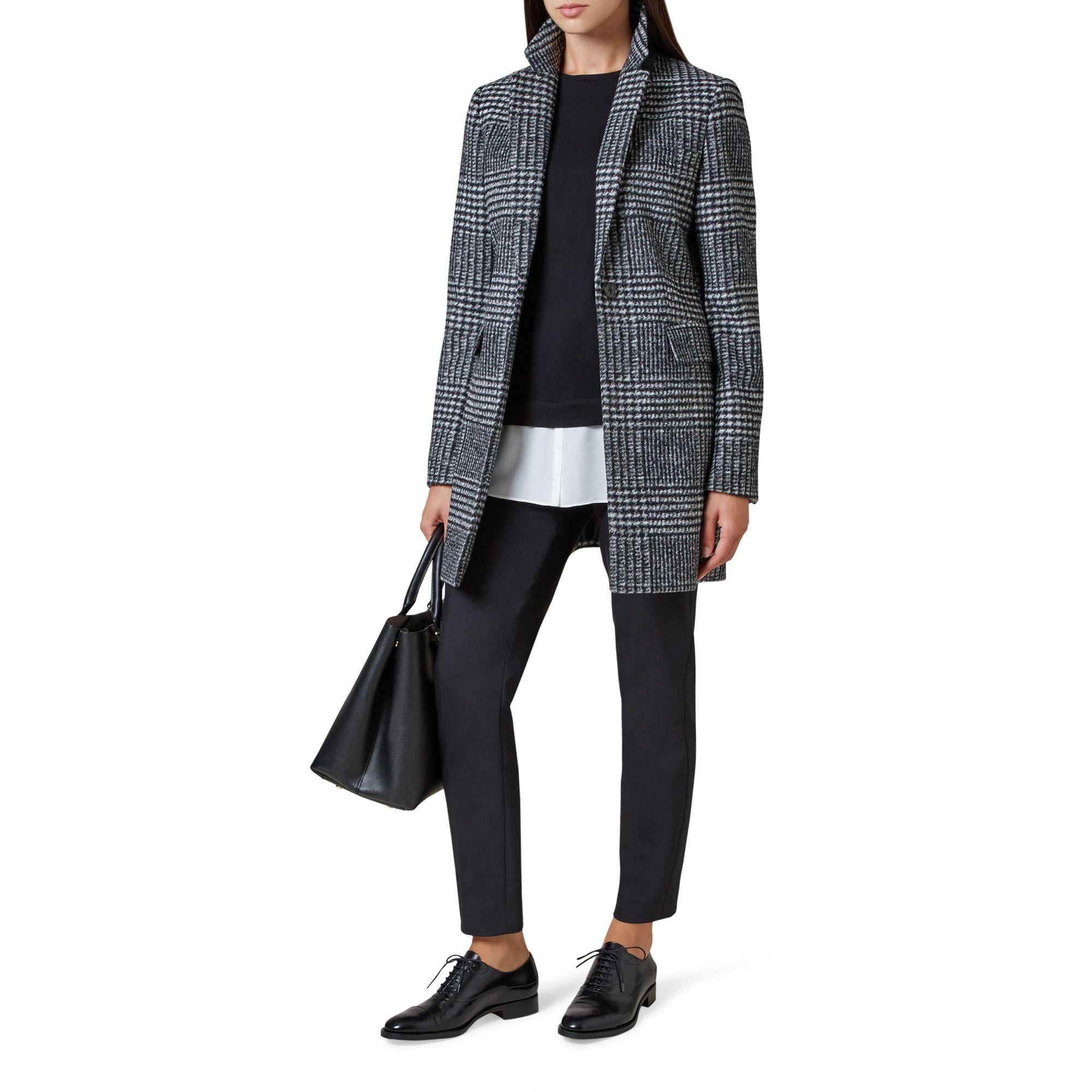 Hobbs Wool 'tia' Coat in Grey (Grey) Lyst