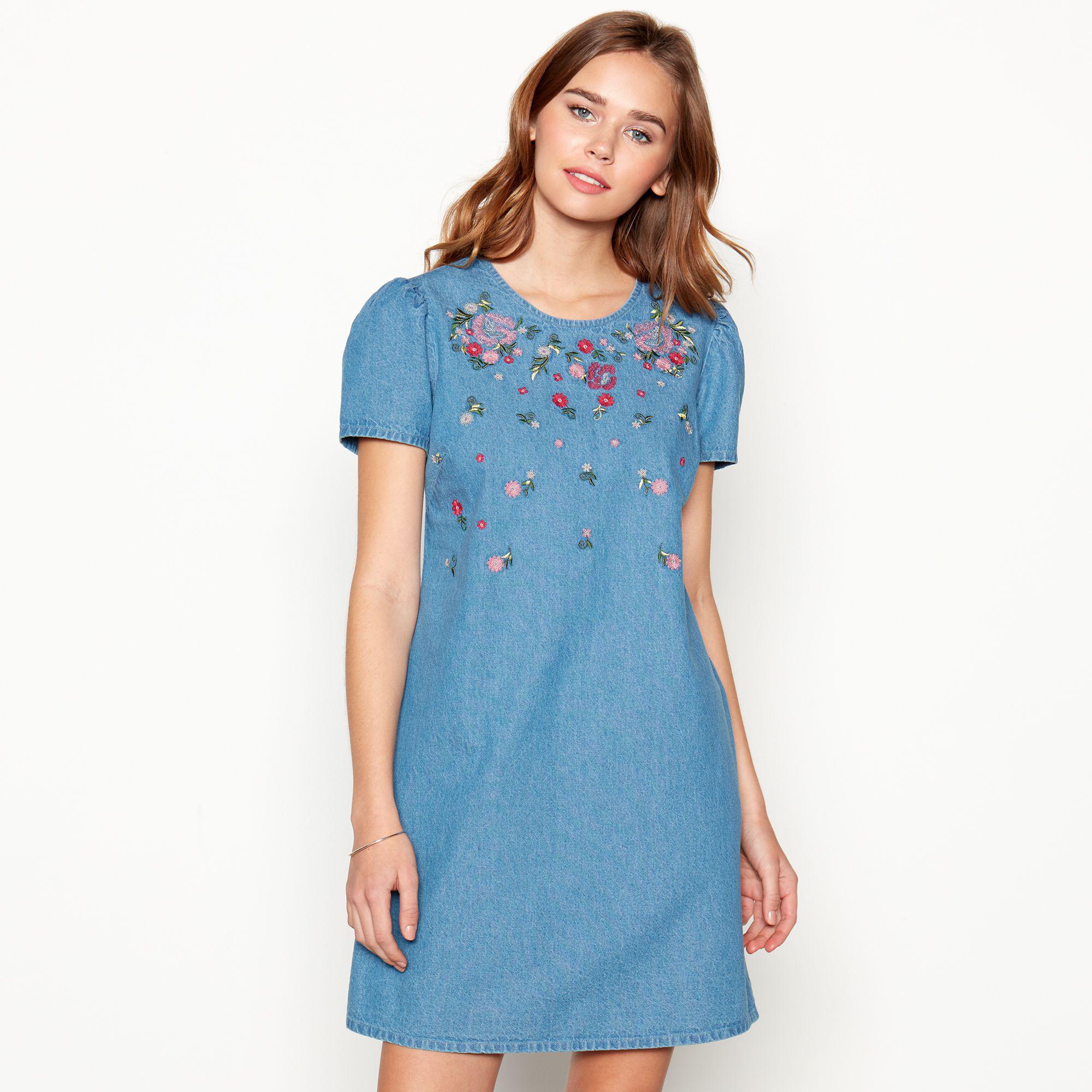 red herring denim dress