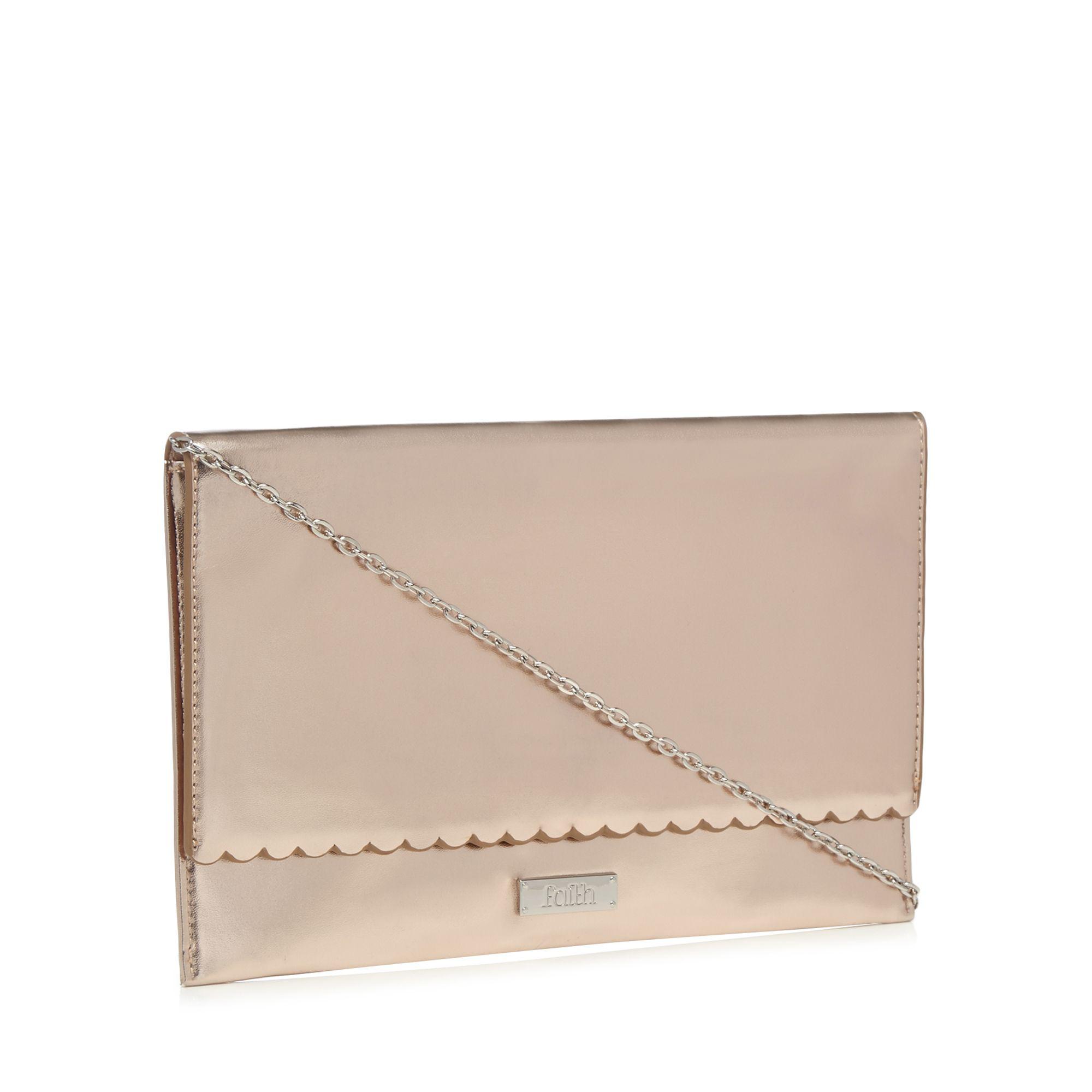 faith rose gold bag