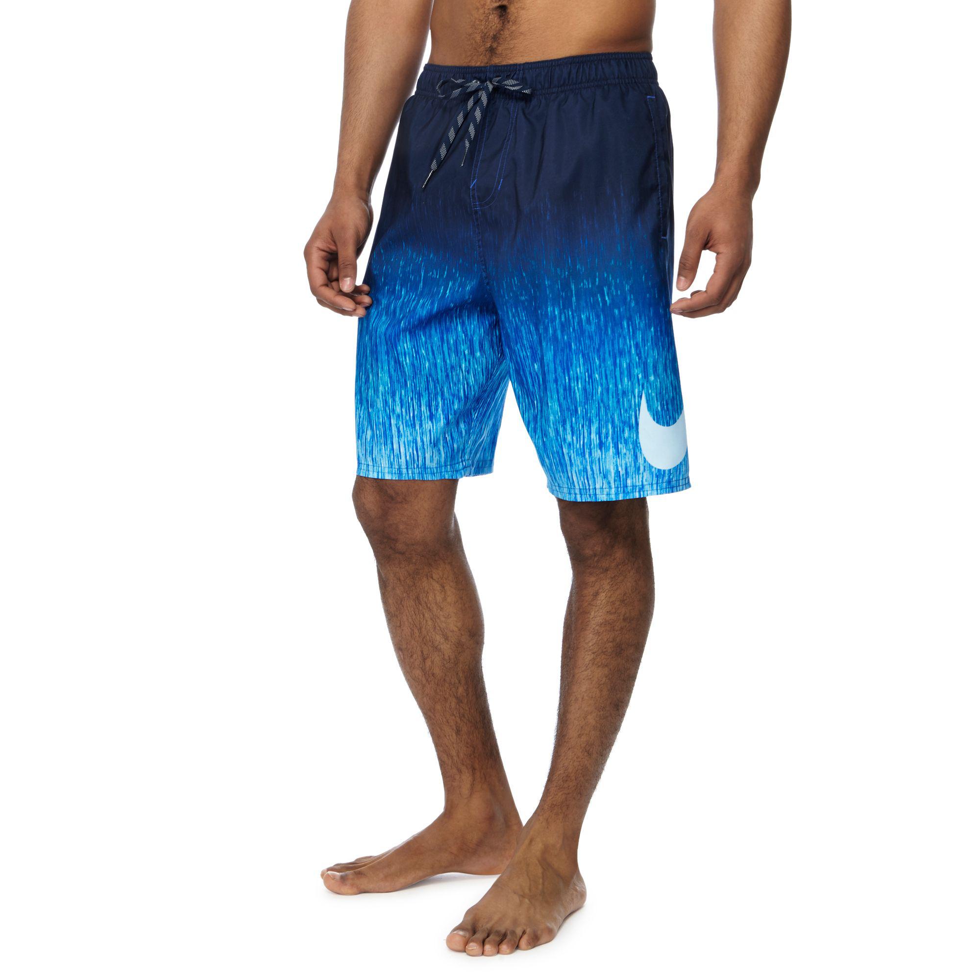 nike navy swim shorts