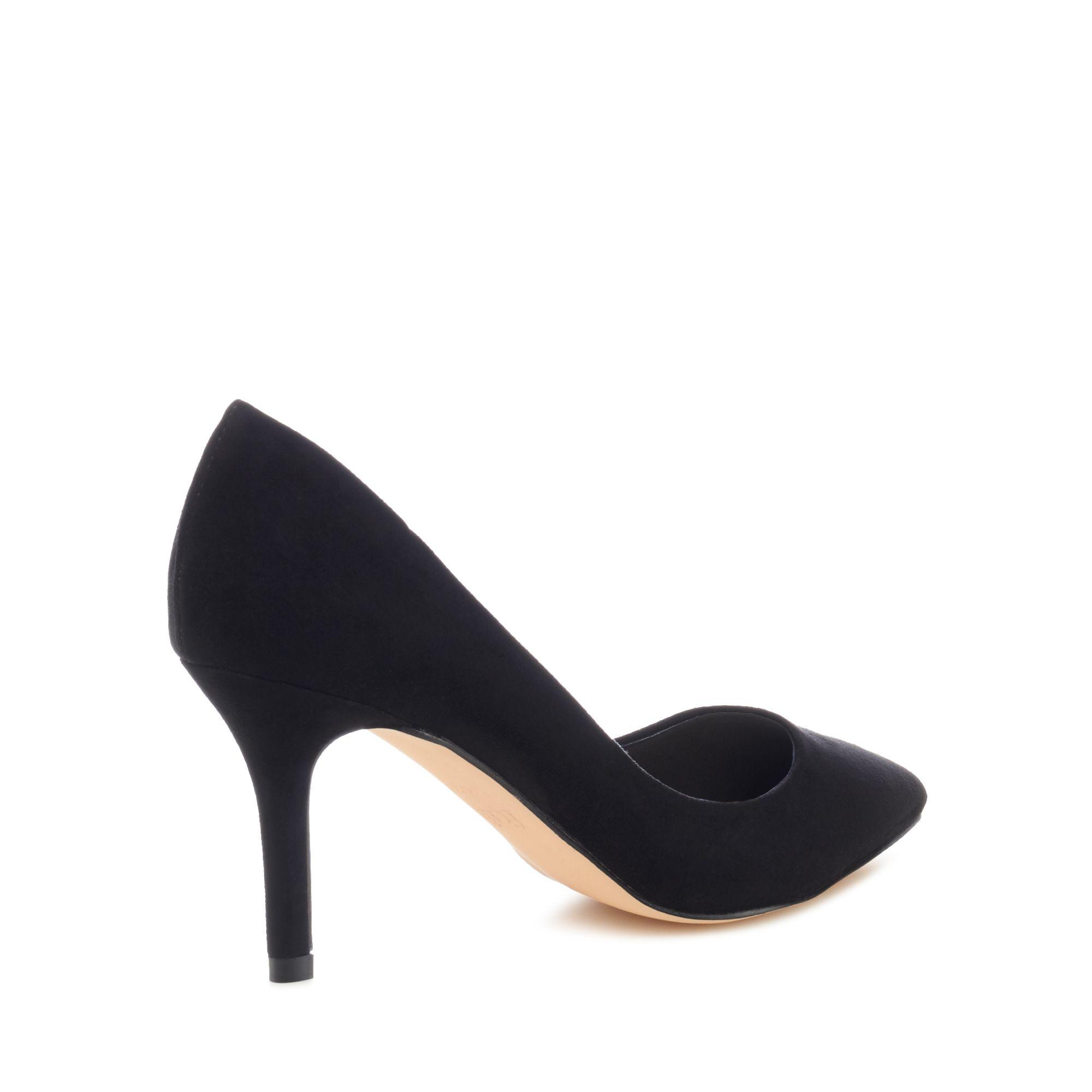 faith black court shoes