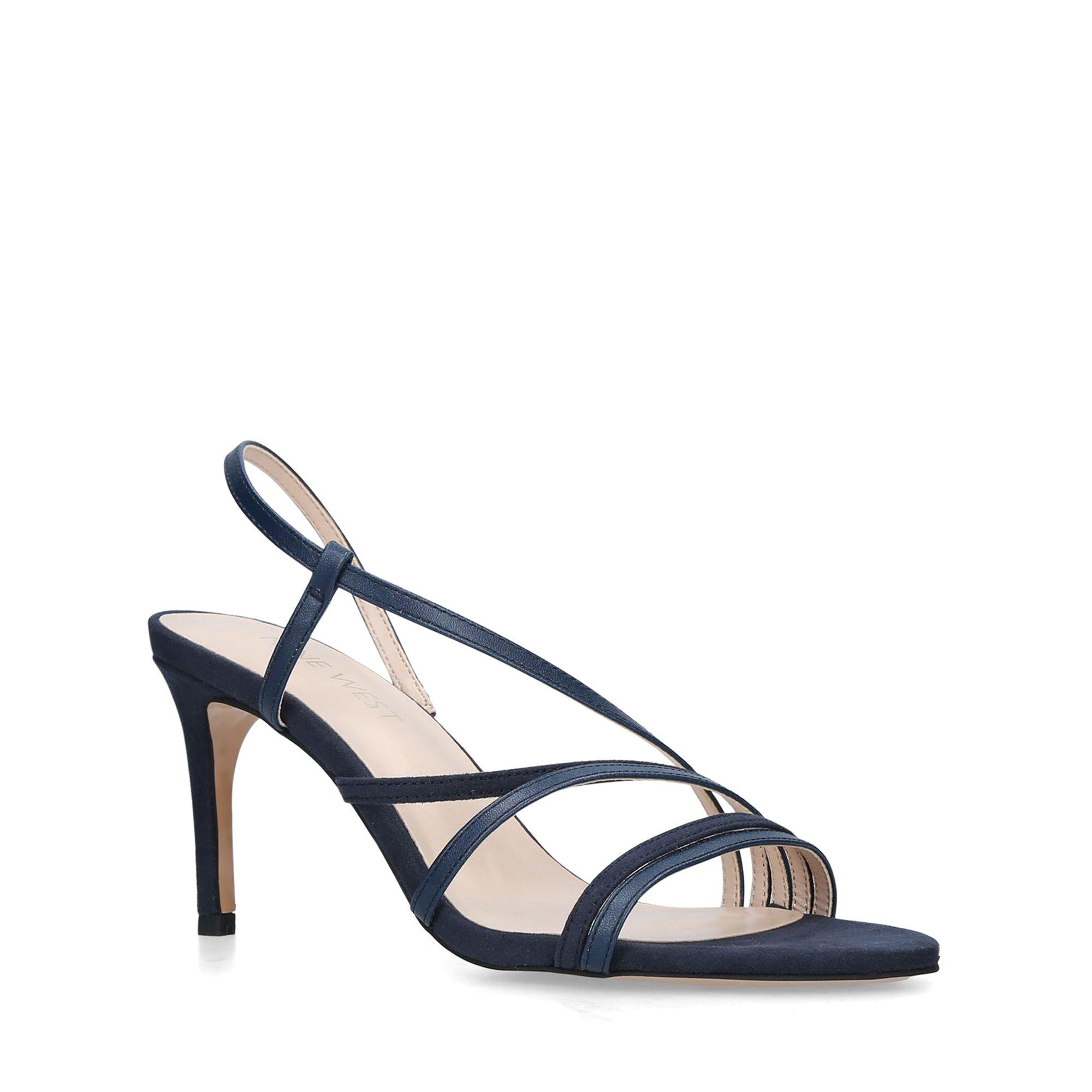 nine west navy blue sandals