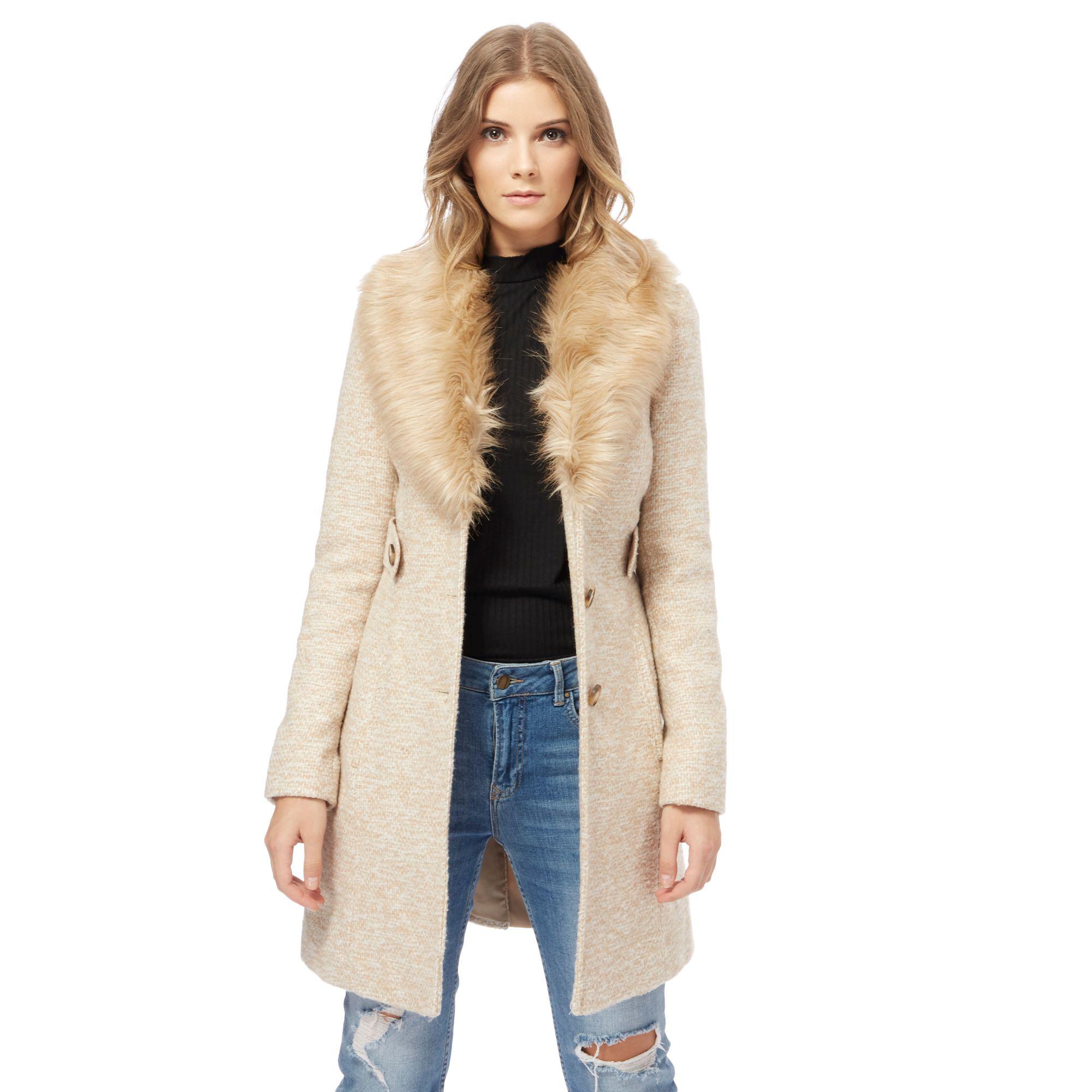 Shopping Red Herring Faux Fur Coat Up To 69 Off
