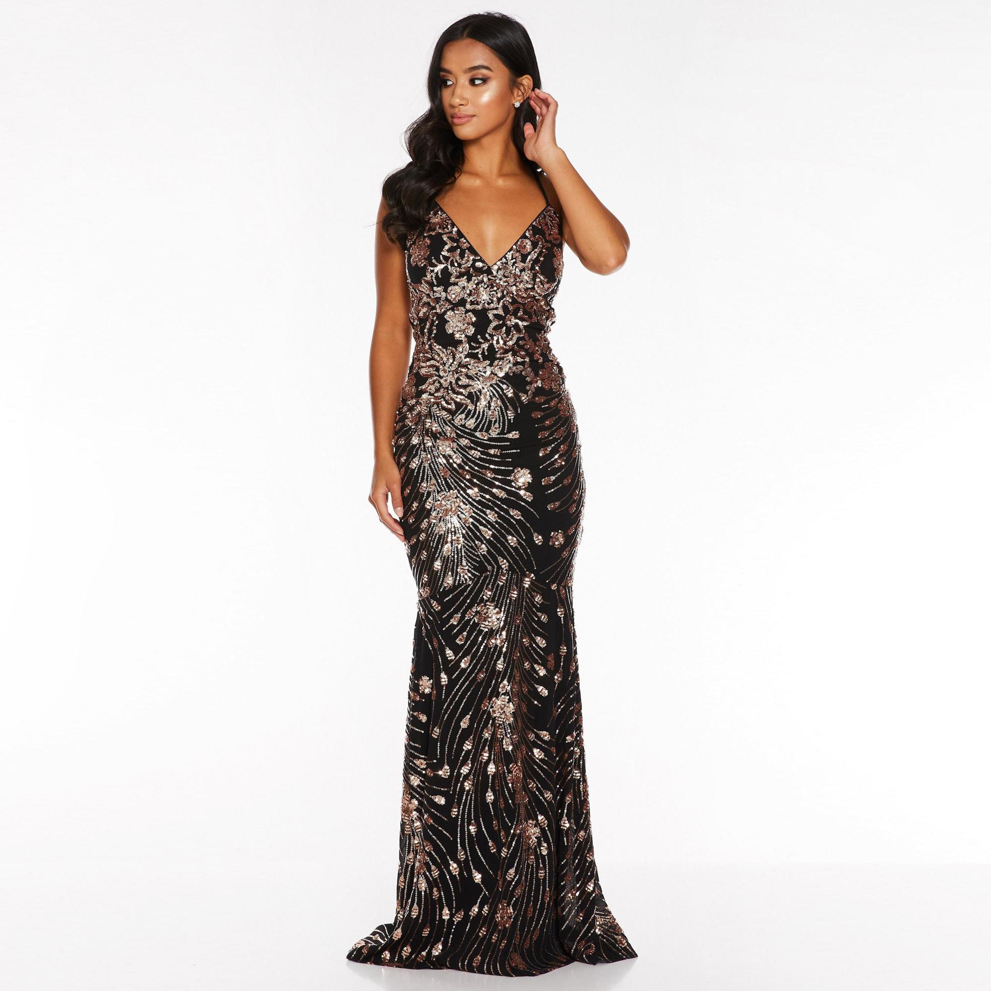 quiz rose dress