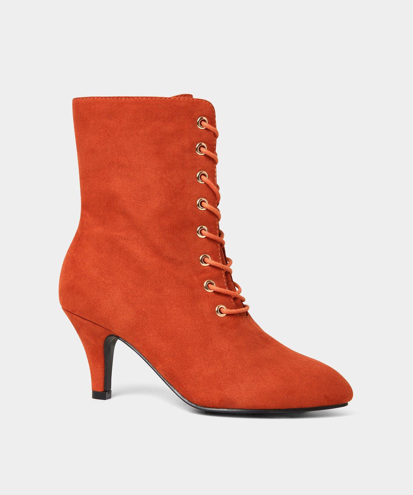 Debenhams red ankle boots sale
