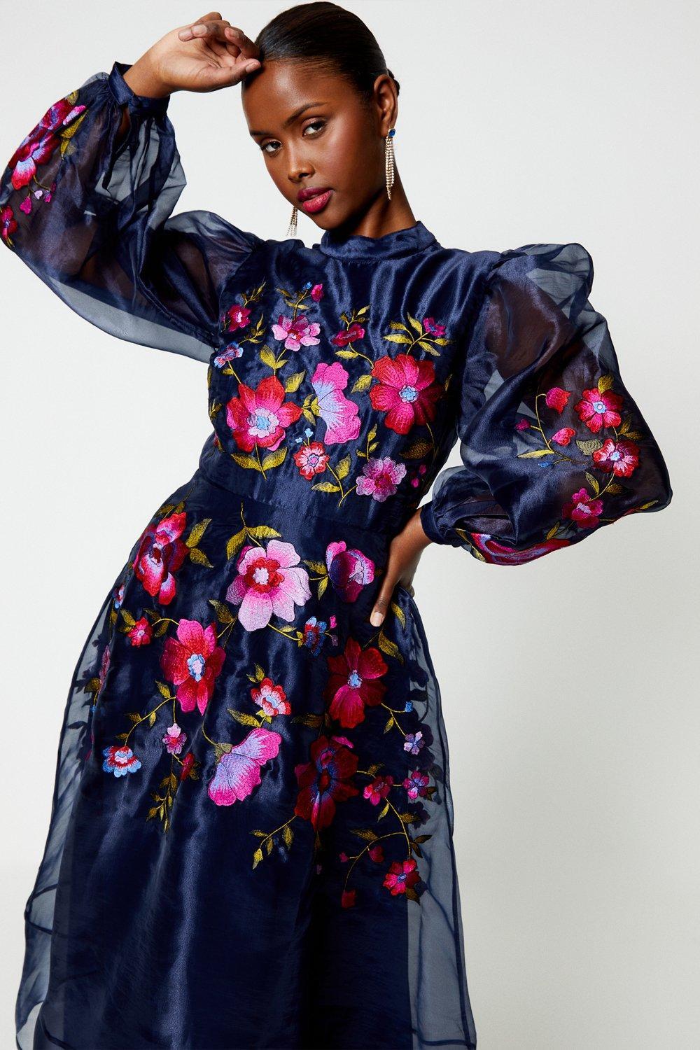 Coast gina embroidered dress on sale