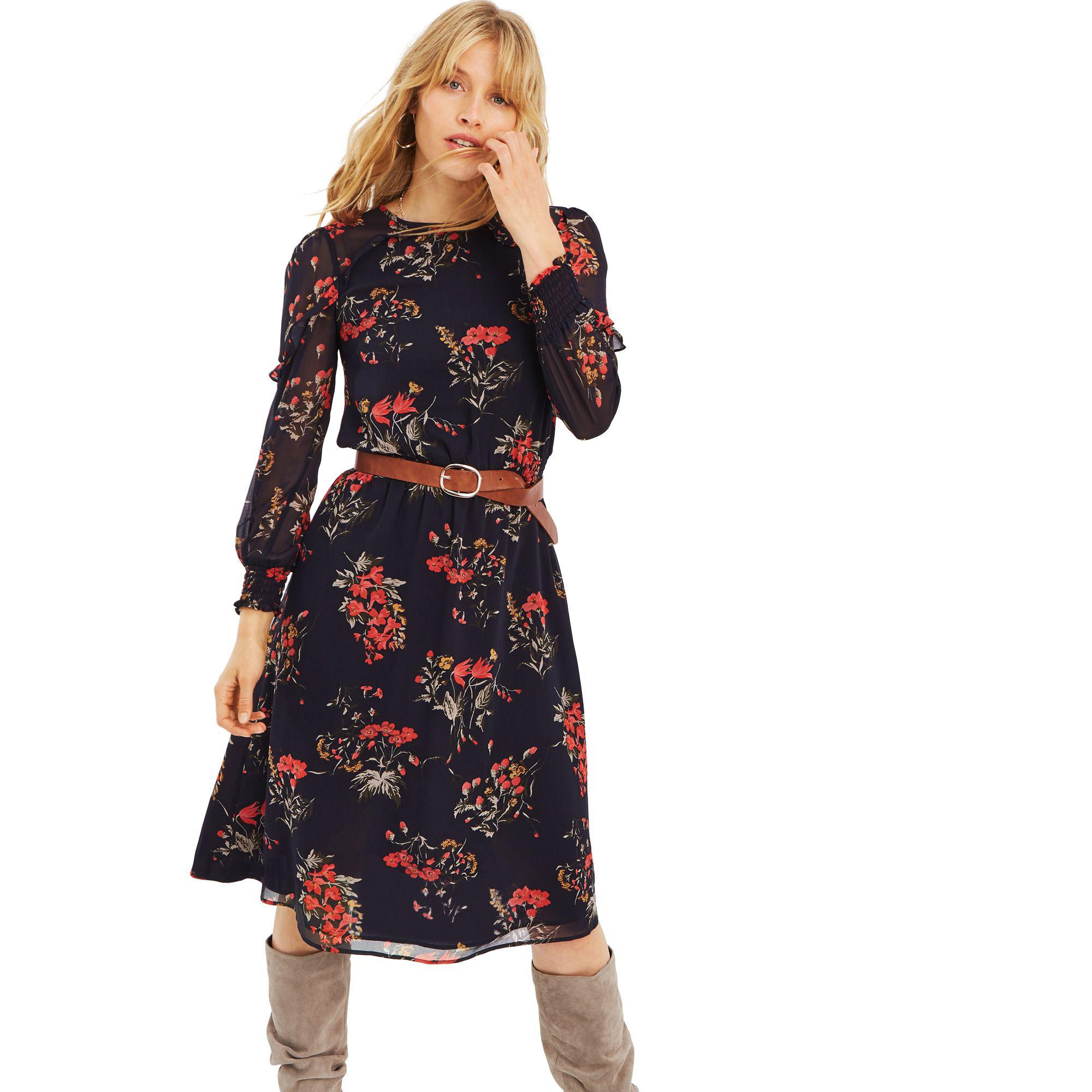 oasis autumn garden blouse dress