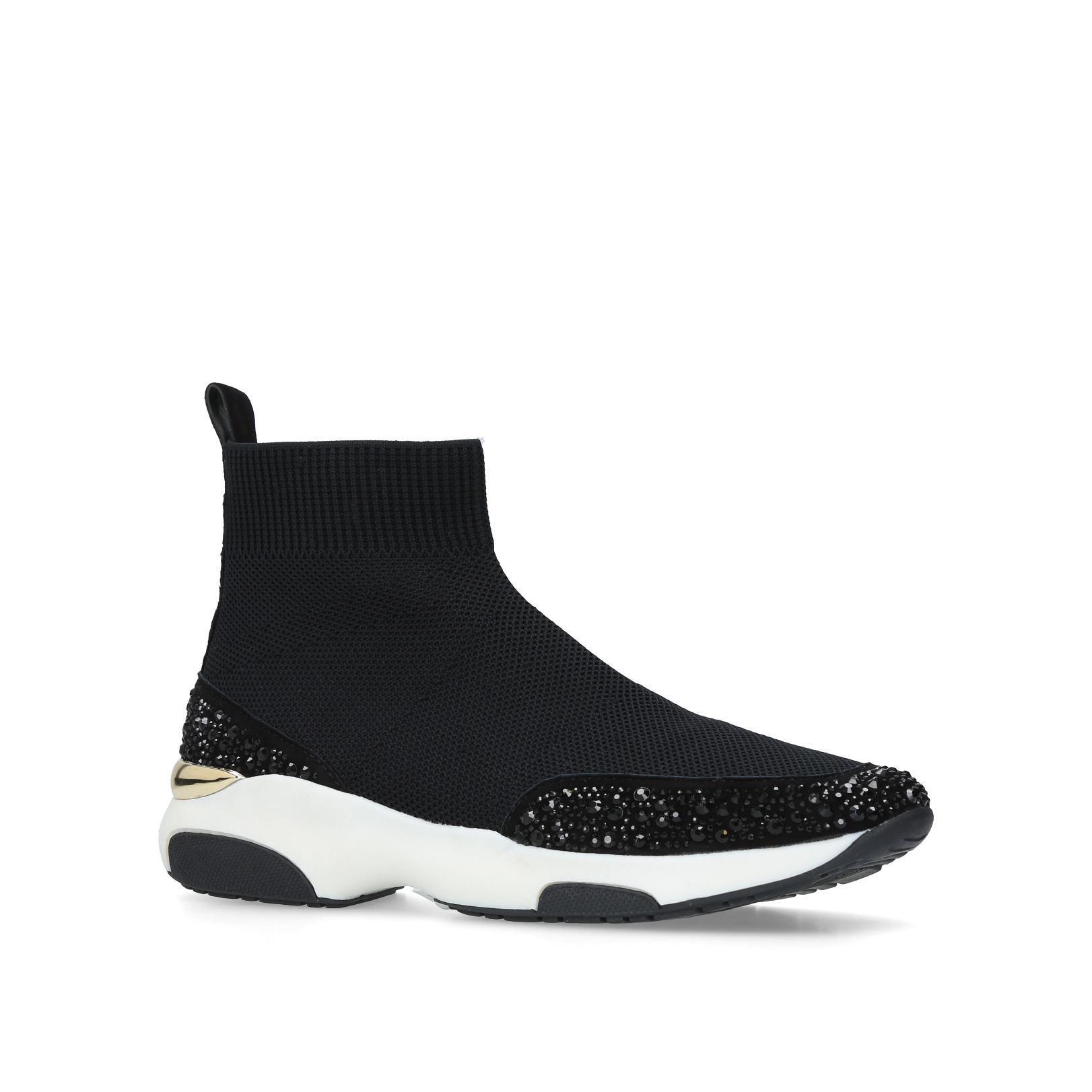Carvela Kurt Geiger 'link' High Top Sock Trainers in Black Lyst