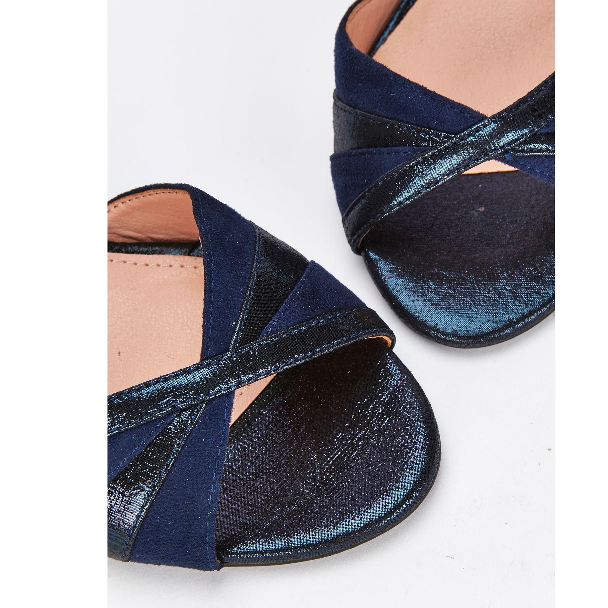 navy wide fit kitten heels