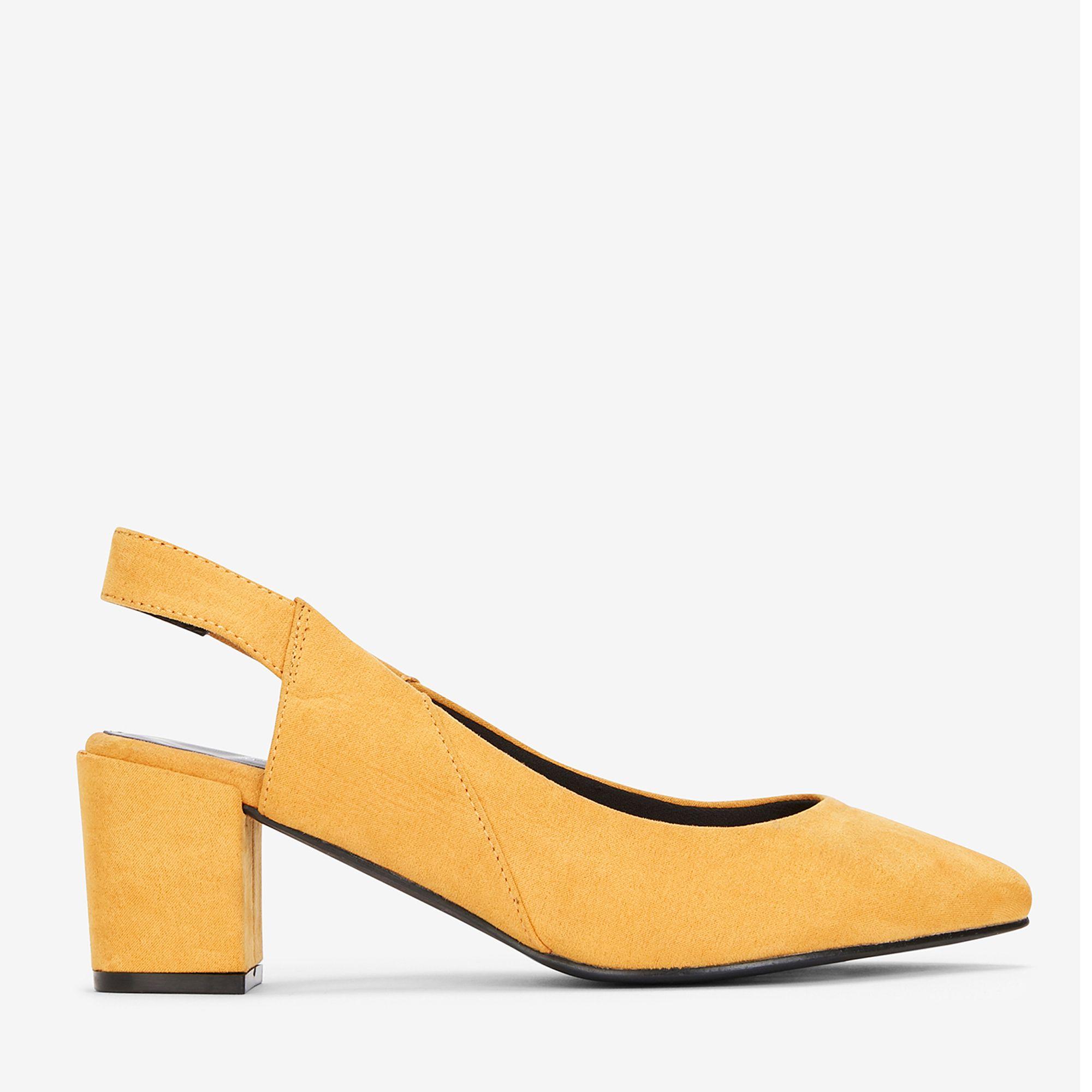 wide fit yellow shoes