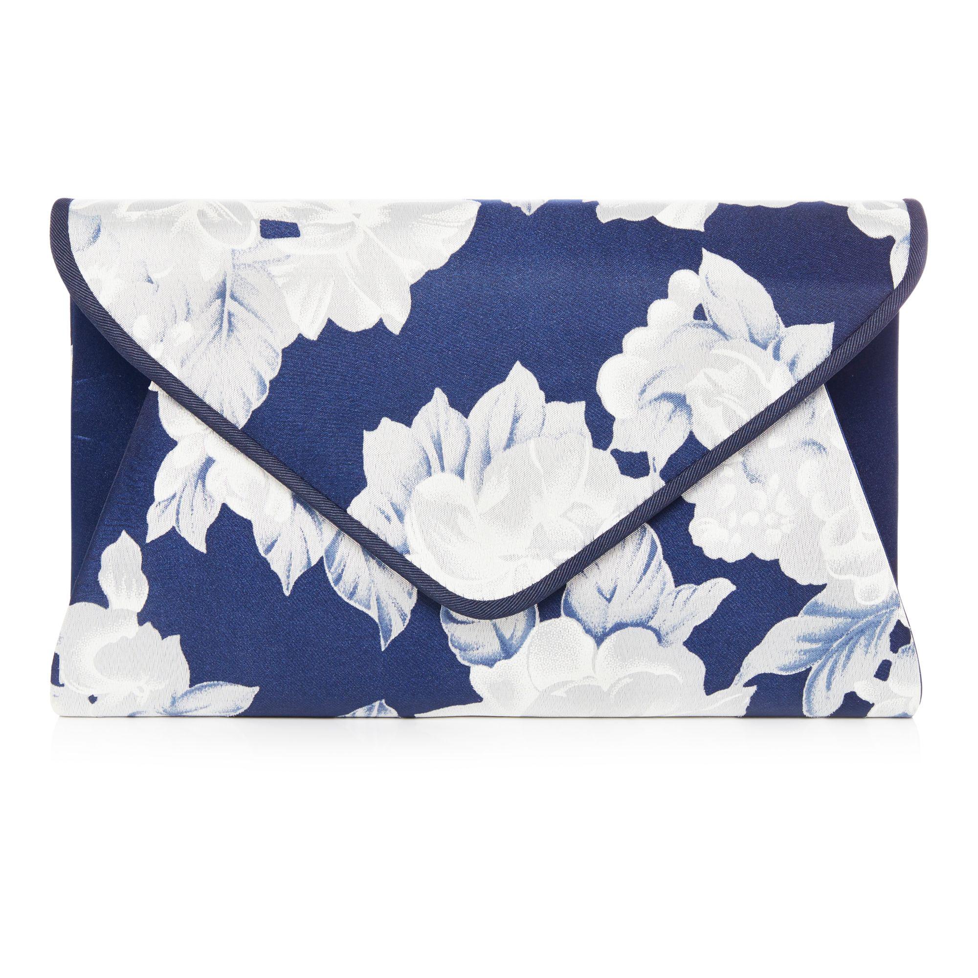 debut navy clutch bag
