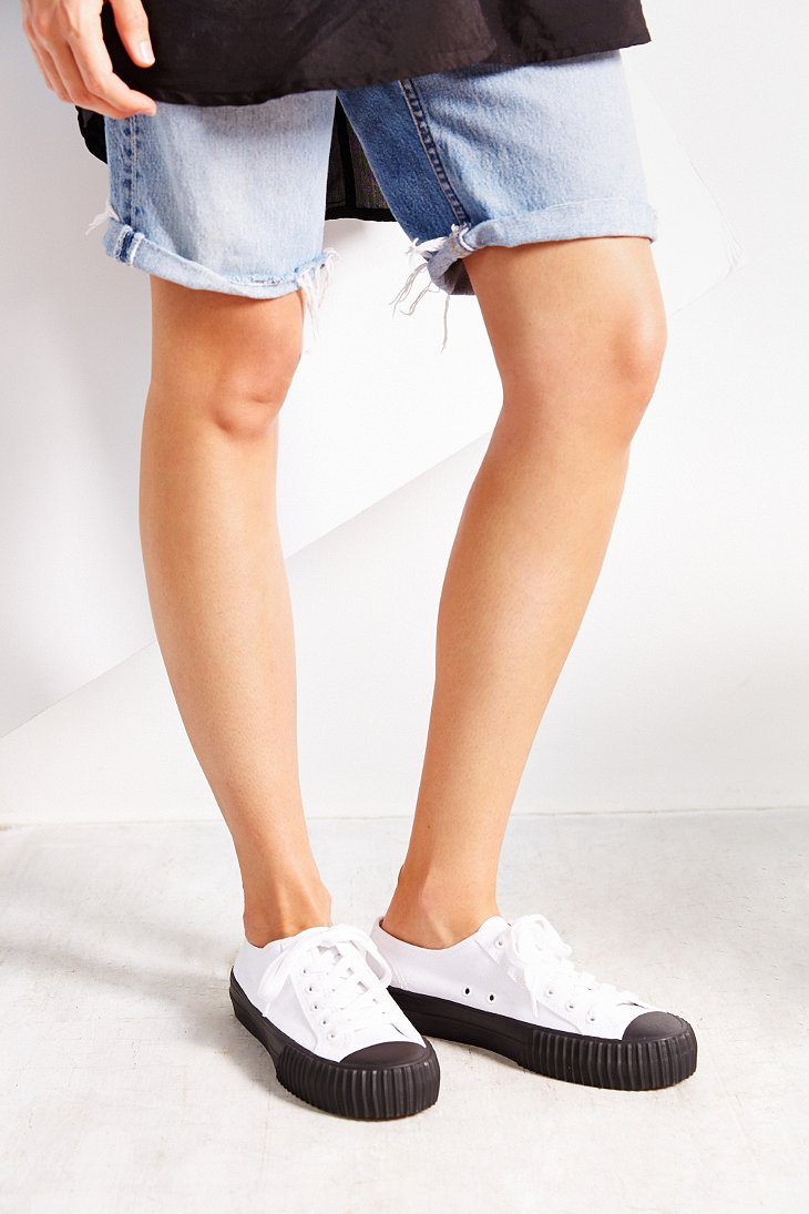 pf flyers white low top