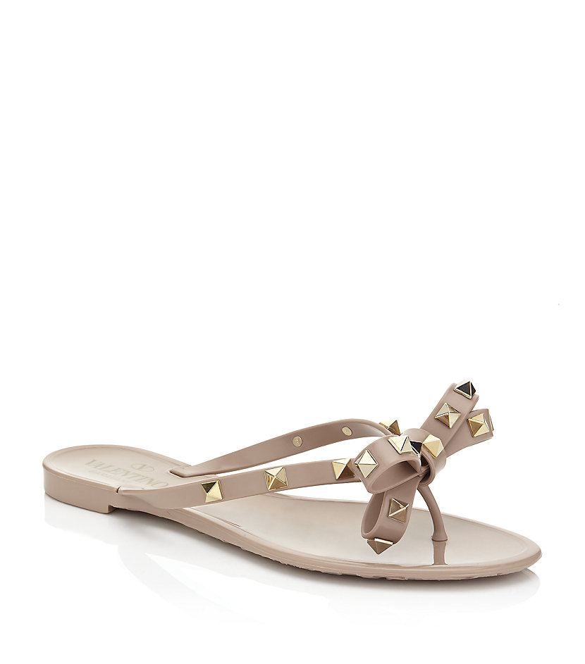 valentino bow slippers