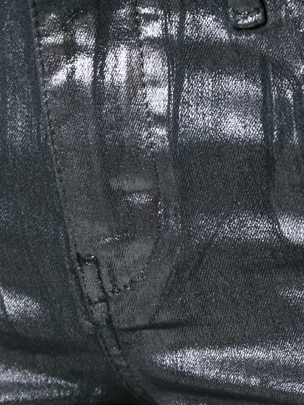 Diesel Metallic Coated Skinny Jeans in Black Lyst