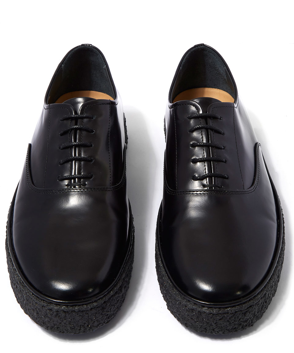 Paul Smith Black Crepe Sole Leather Malcolm Shoes for Men - Lyst
