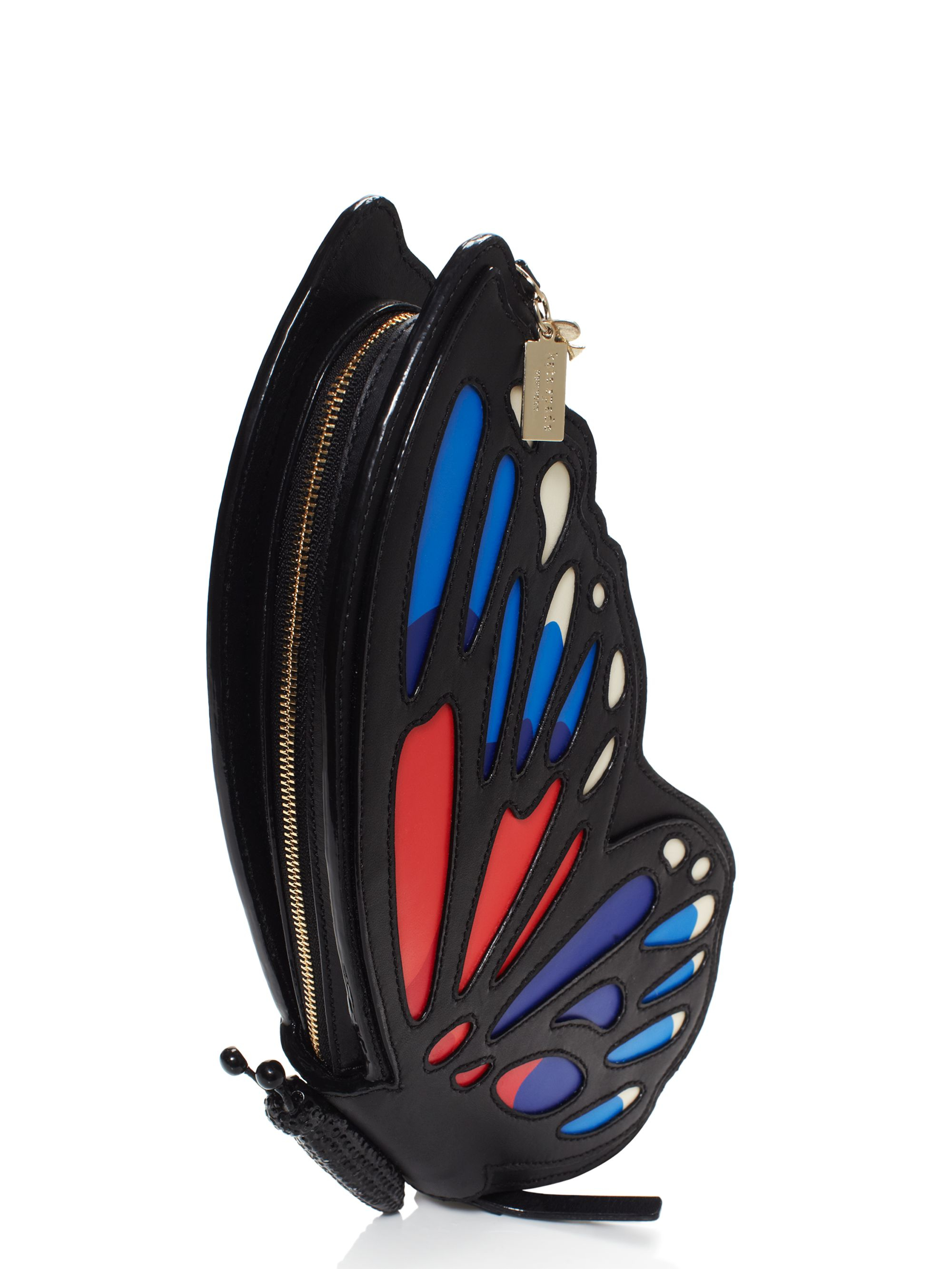 Kate Spade Wing It Leather Butterfly Clutch - Lyst