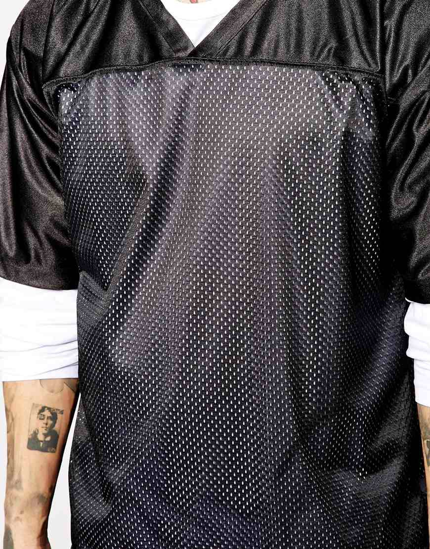 American Apparel Mesh Sports T-shirt in Black for | Lyst