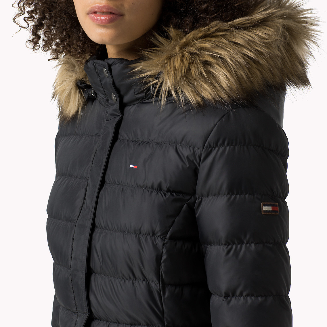 tommy hilfiger down hooded jacket