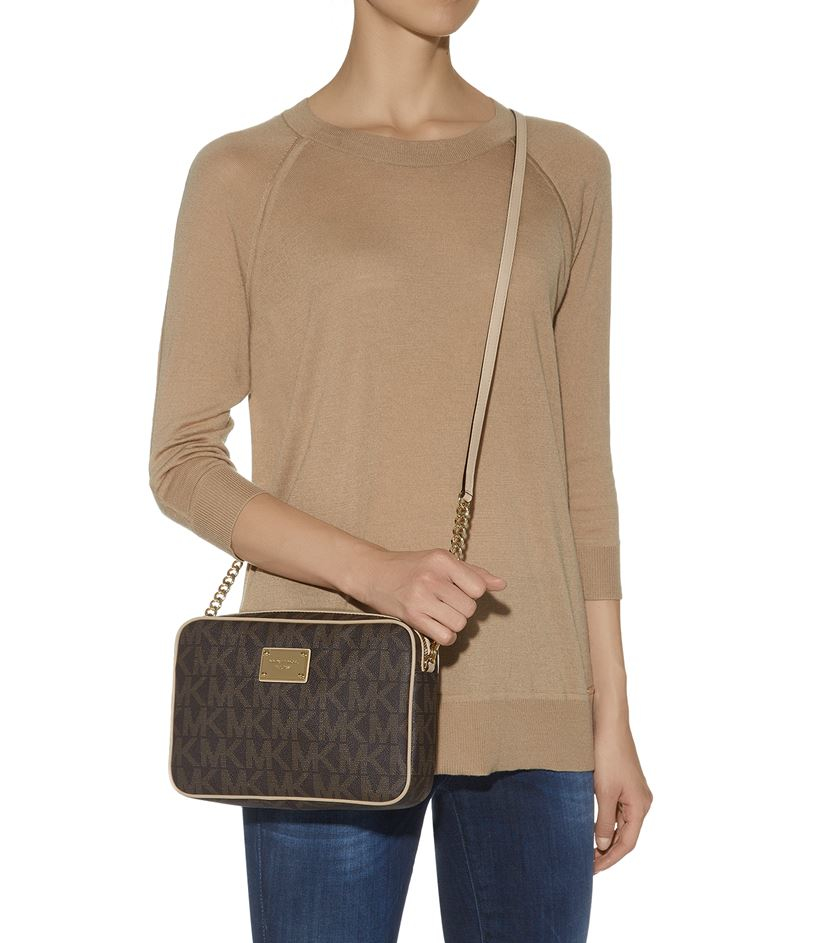 michael kors jet set travel logo crossbody