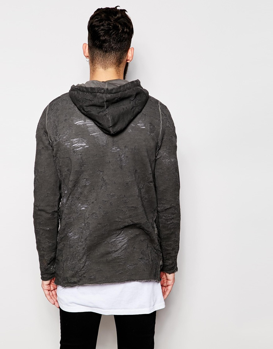 distressed mens hoodie