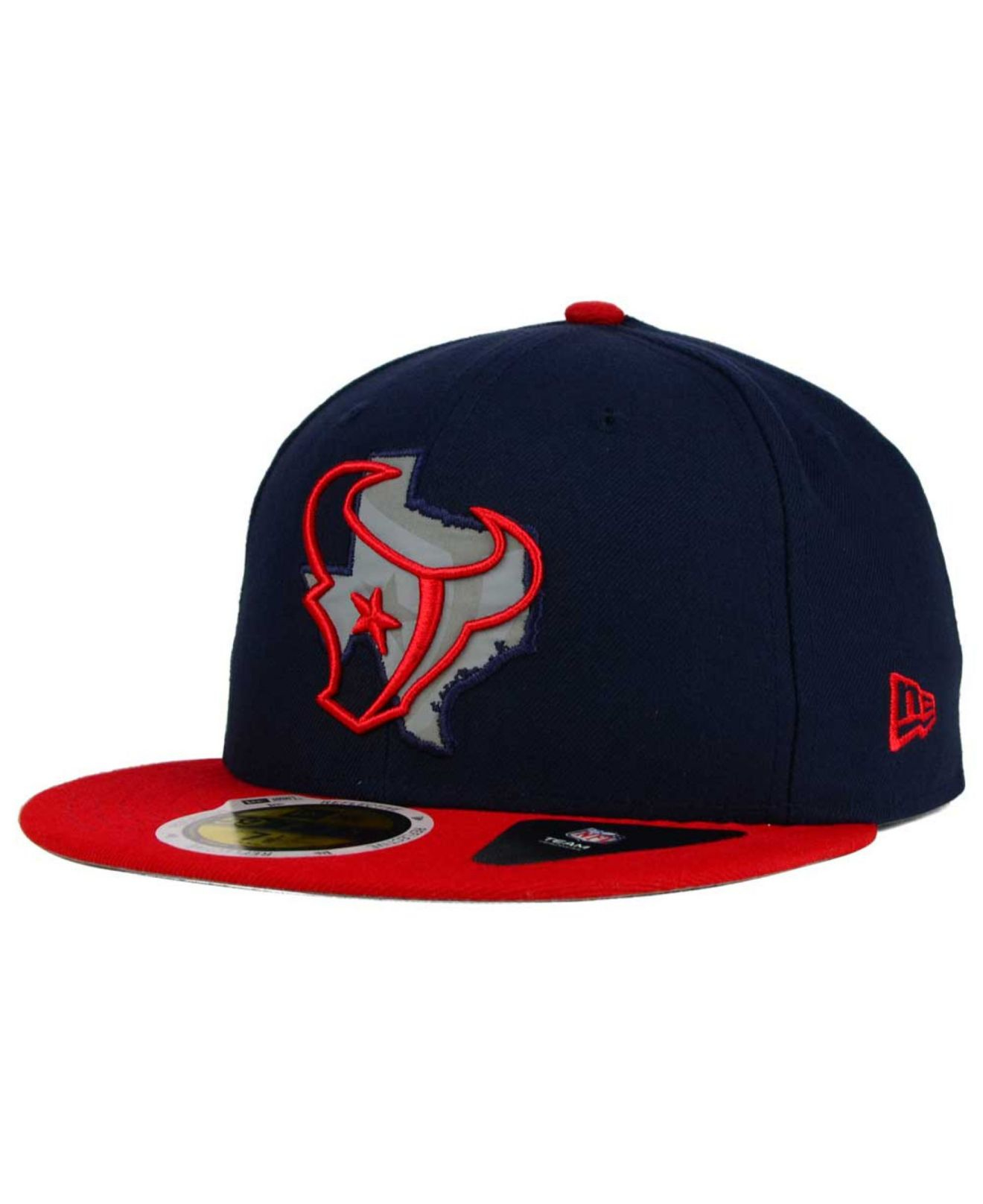 KTZ Synthetic Houston Texans State Flective Redux 59fifty Cap in Navy