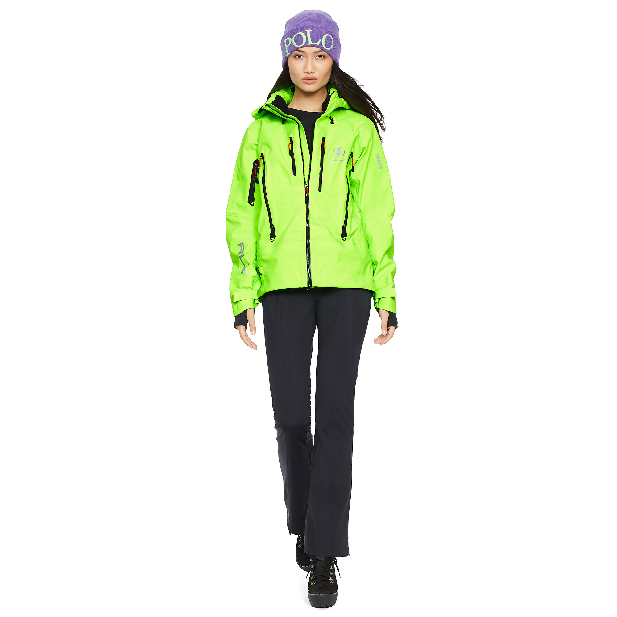 RLX Ralph Lauren Hooded Ski Jacket in Green | Lyst