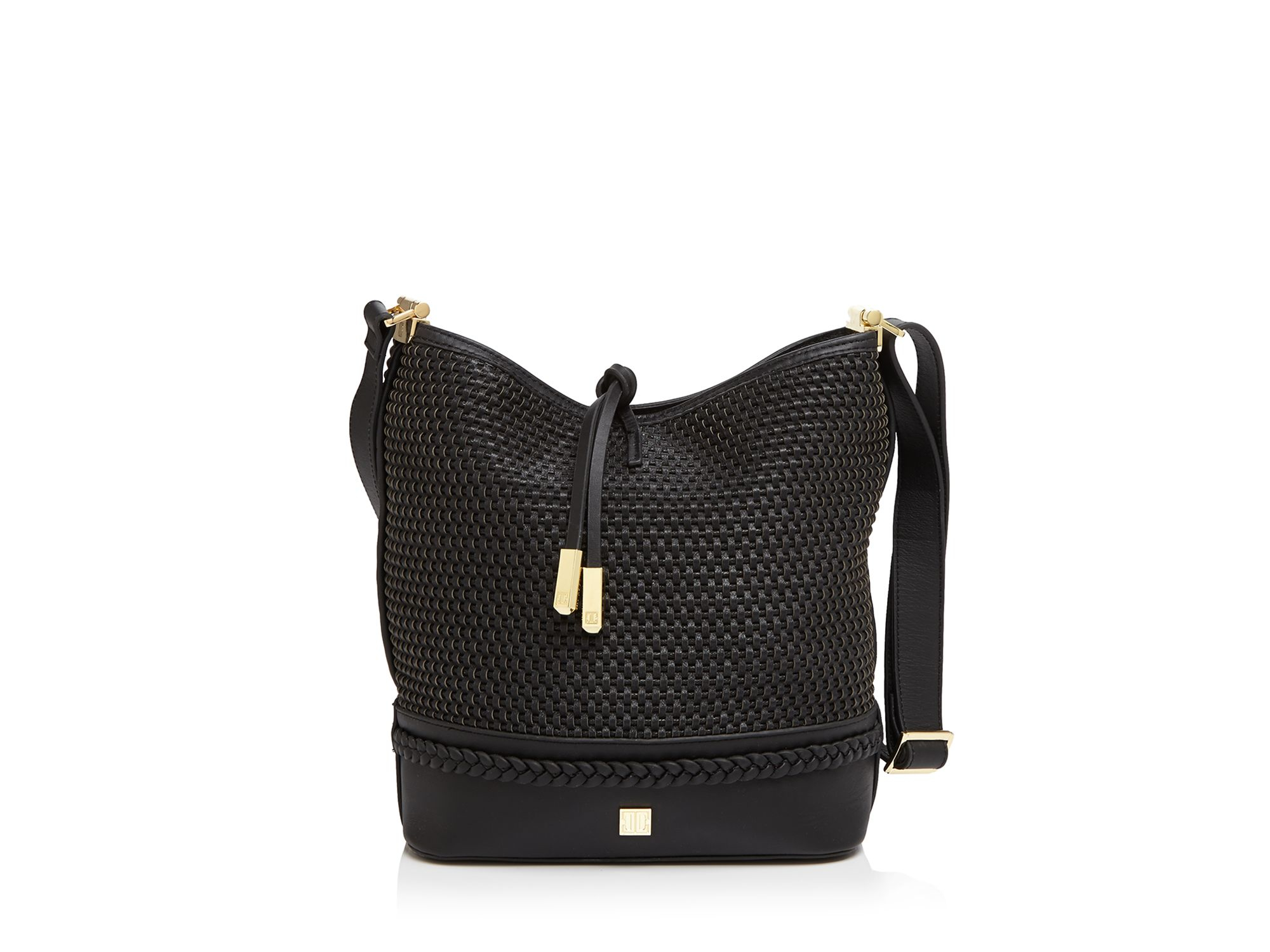Ivanka Trump Shoulder Bag Briarcliff Bucket Woven In Black Lyst Gallery
