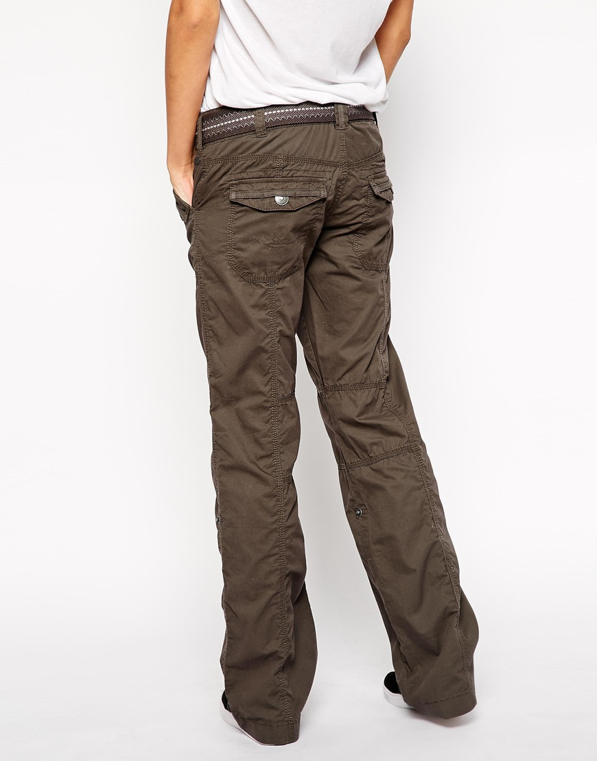 Esprit Cargo Pants in Natural | Lyst