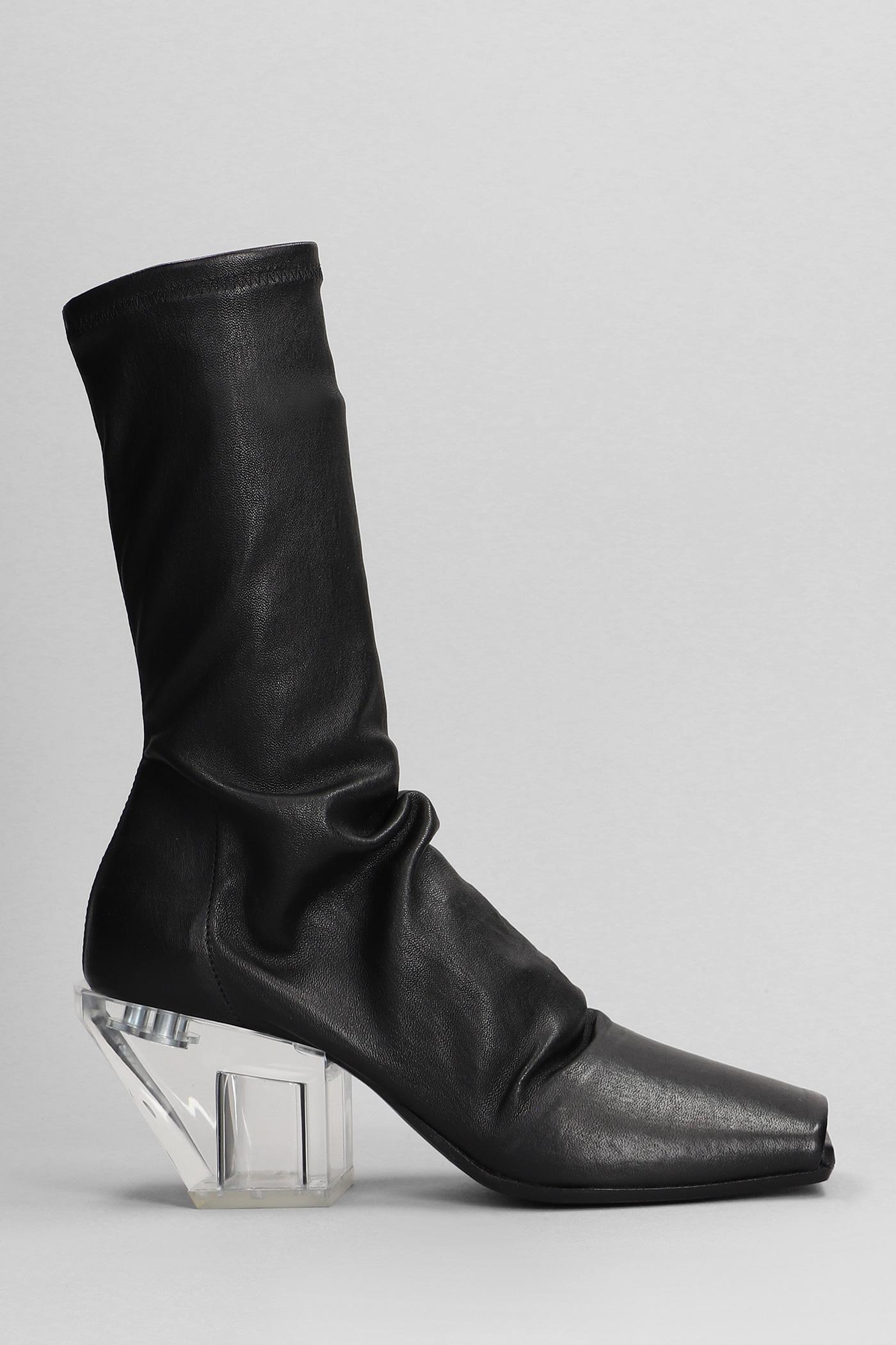 Rick Owens HEELED SLIVER BOOTS 42