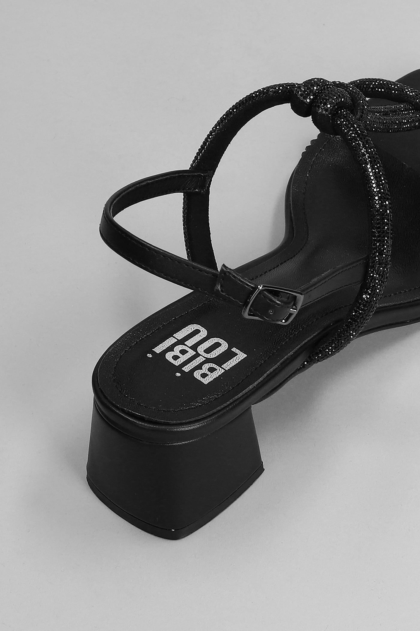 Bibi Lou Sandals In Black Leather | Lyst
