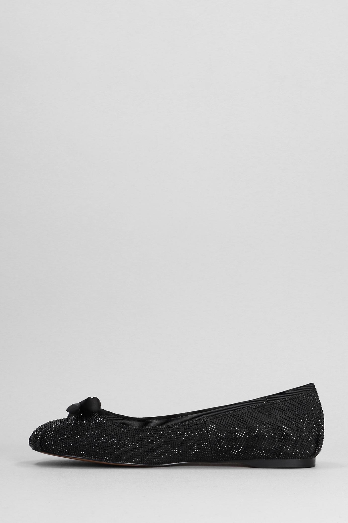 Black glitter ballet flats deals