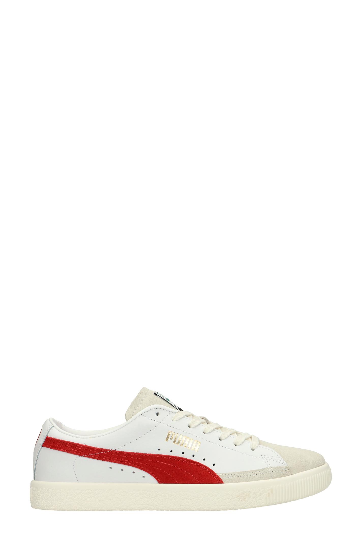 procedure orgaan Picknicken PUMA Basket Vtg Sneakers In White Suede And Leather for Men | Lyst