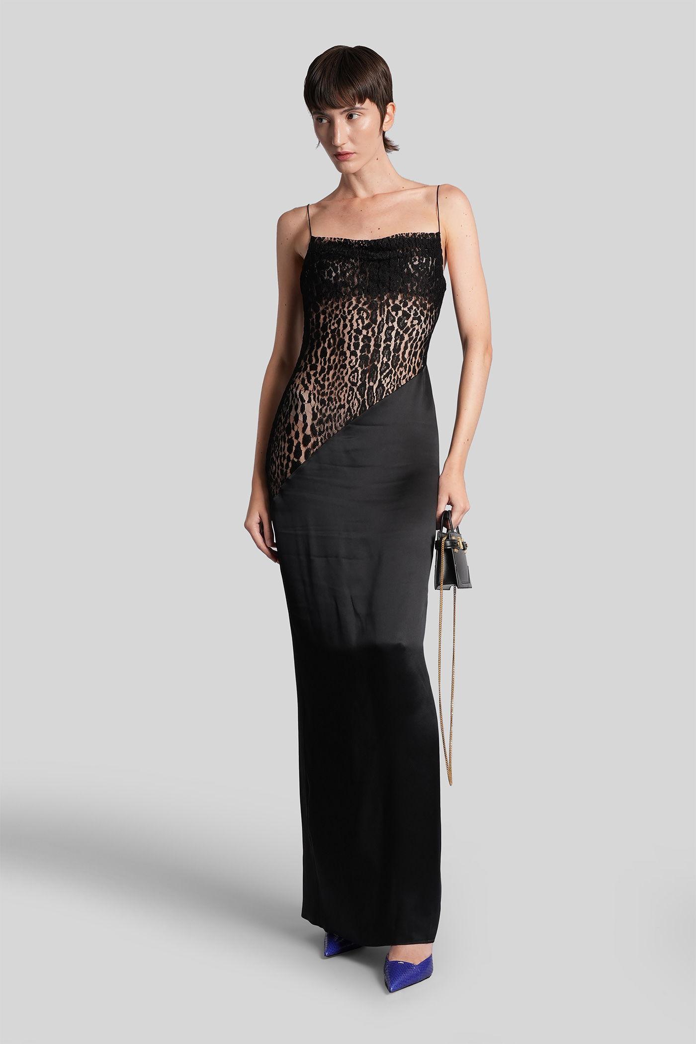 Balmain Long Dress in Black | Lyst Balmain Long Dress in Black | Lyst