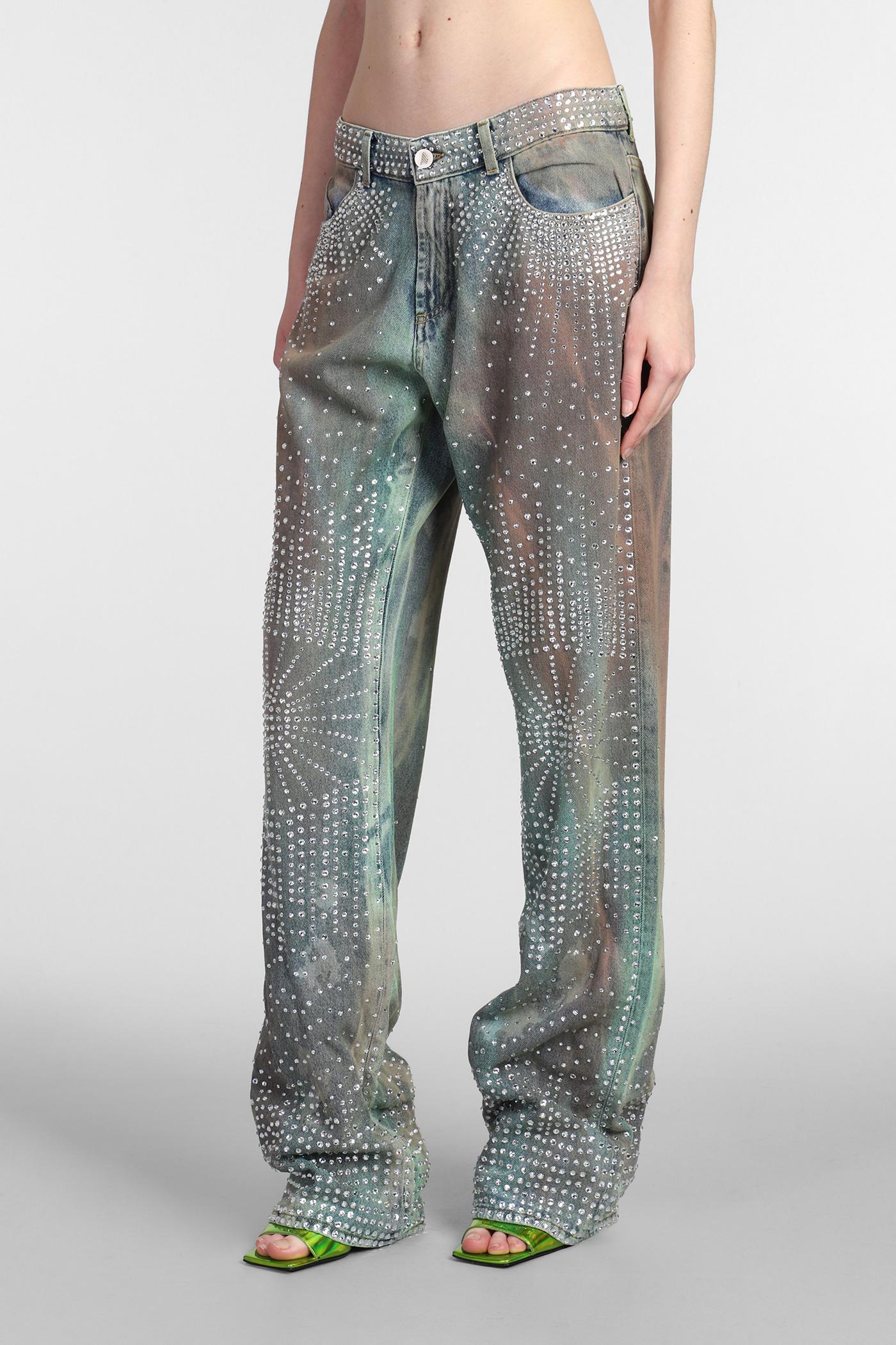 デニム・ジーパン THE ATTICO Women Denim Pants 247WCP198D089733 Gray The Attico Denim jeans - Grey - Women | 247WCP198D089733