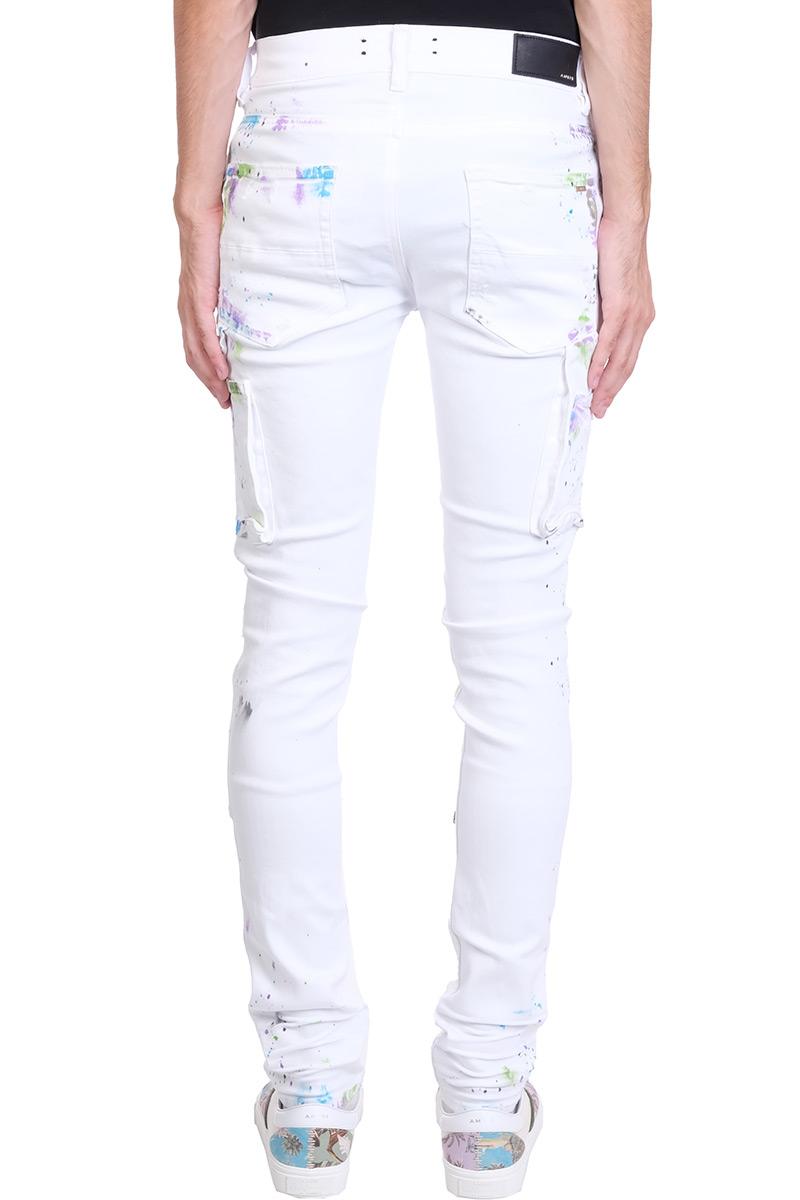 amiri jeans white