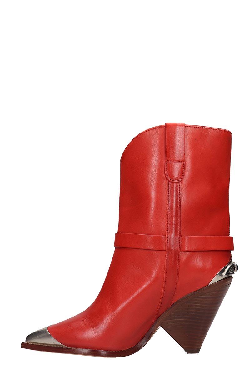 Isabel Lamsy Boots in Red - Lyst