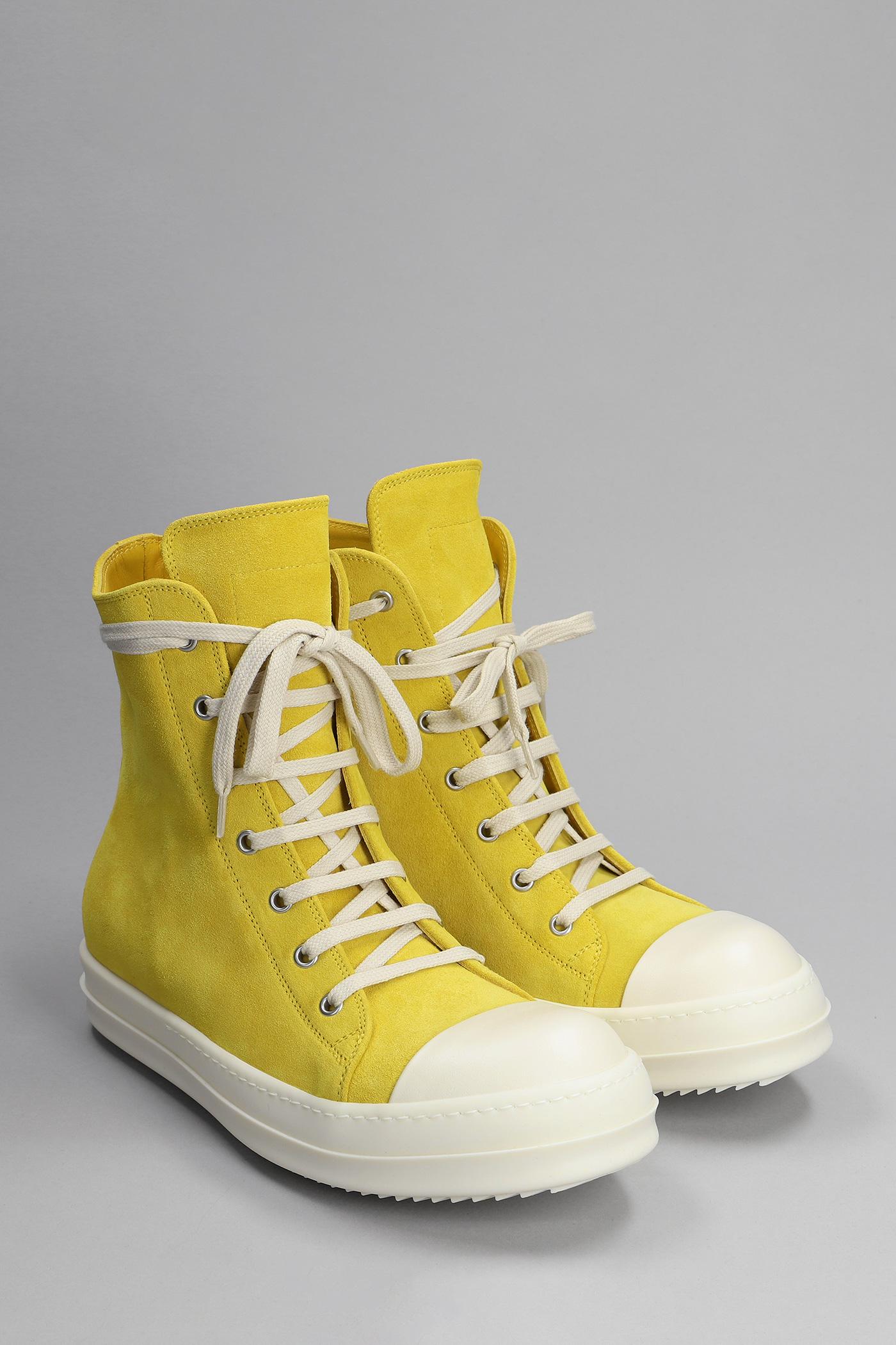 【関税込み】RICK OWENS Suede sneakers RICK OWENS Off white vintage suede sneakers Size: 41 / UK7