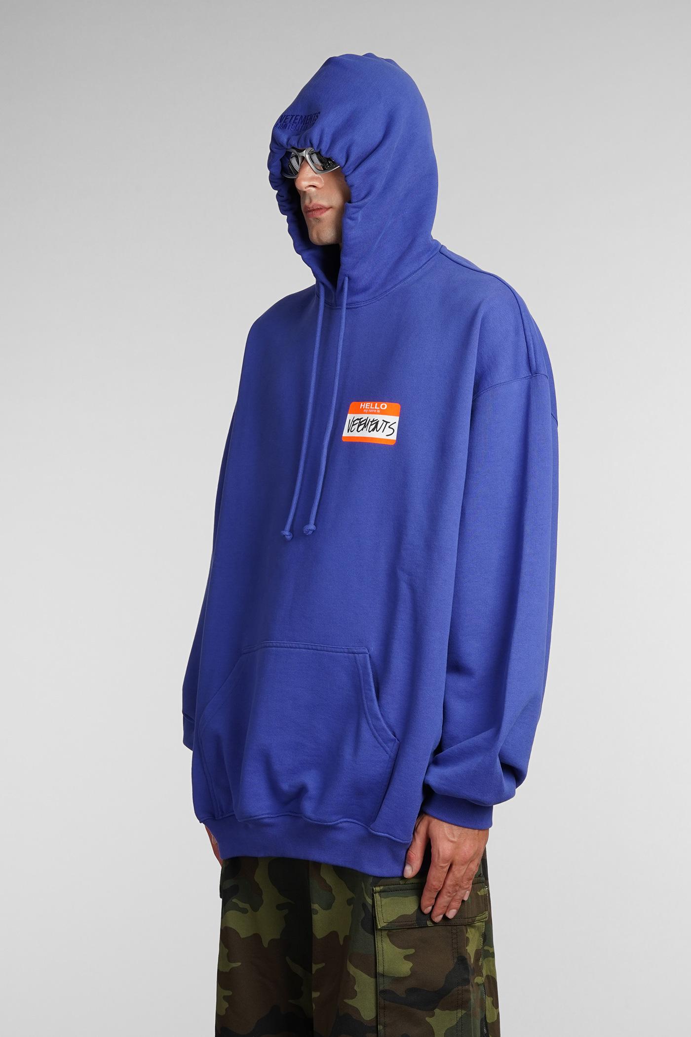 Vetements discount hoodie blue