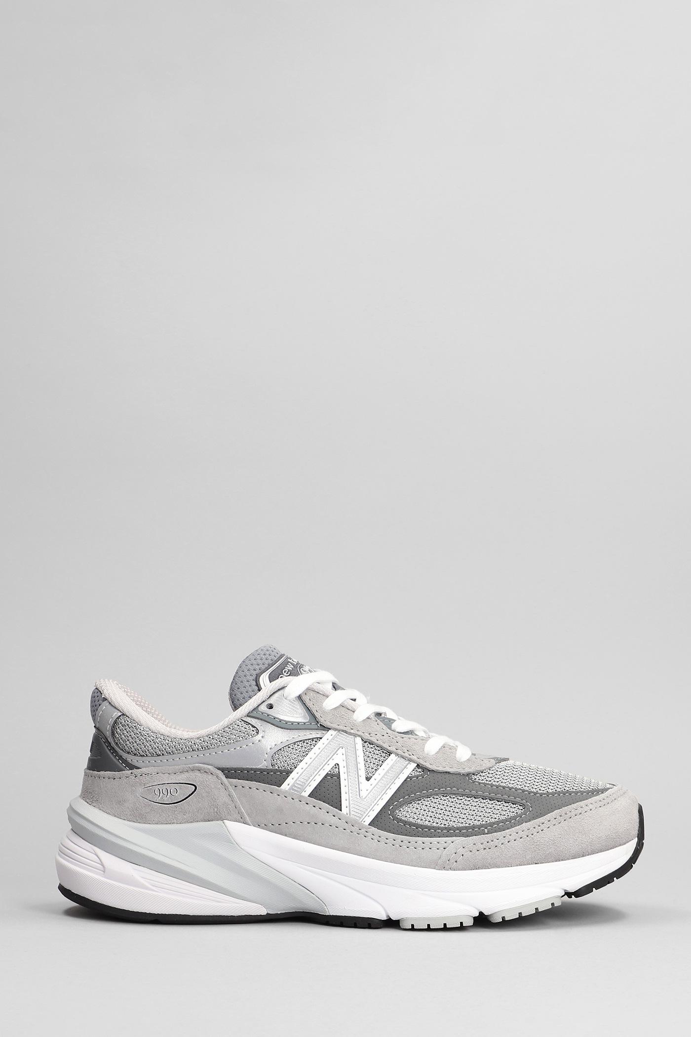 New Balance 990 Sneakers In Grey Synthetic Fibers in White | Lyst